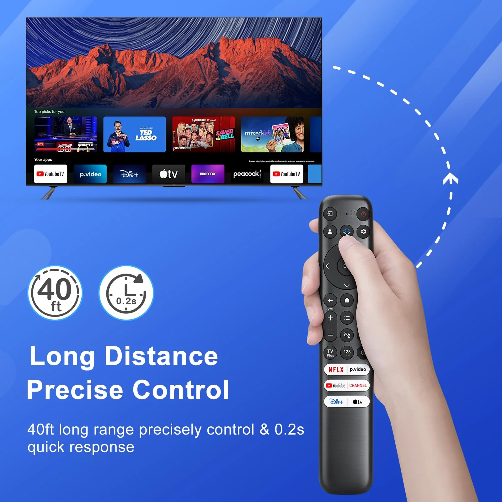 Replacement Only for TCL Google TV Remote Control,RC813 Compatible with TCL QM8/QM7/S5/S4/S3/Q7/Q6/Q5 4K UHD HDR LED QLED QD-Mini LED Full-HD Smart TVs - Image 7