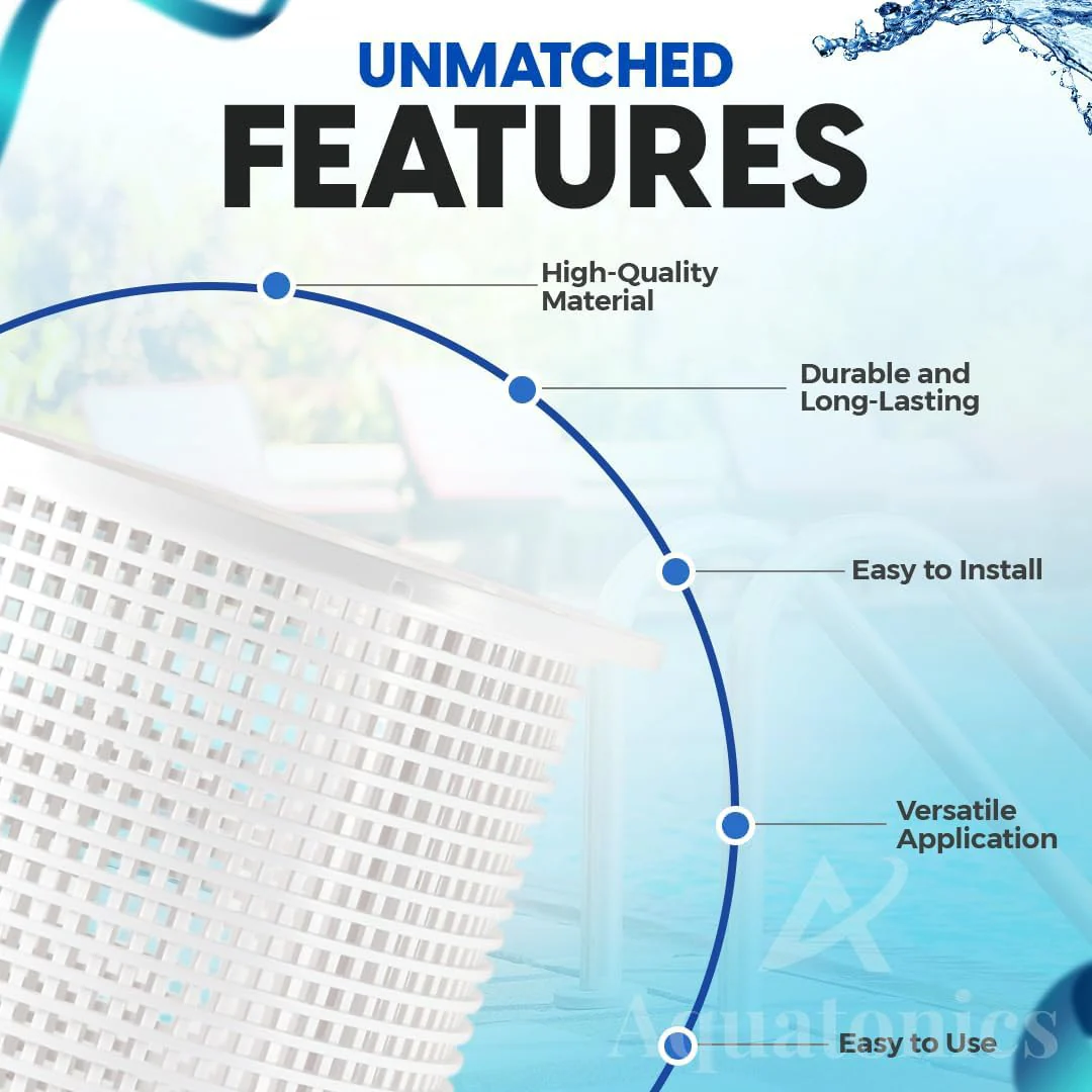 Replacement R38013A and R38013B Admiral Skimmer Basket and Weir Compatible with Pentair Floating Weir, Aladdin B-37, 850001-S-10 | Heavy Duty Plastic Skimmer Basket Fits for Clean Swimming Pool Water - Image 3