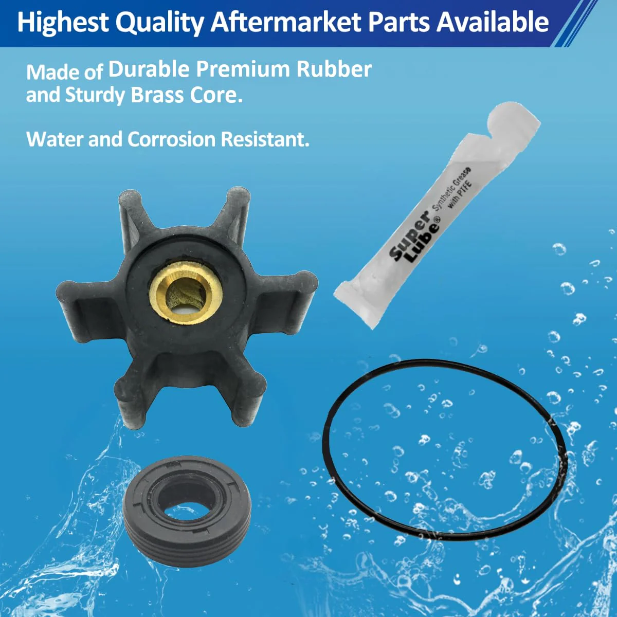 REPLACEMENTKITS.COM Impeller, O-Ring & Oil Seal Kit Compatible with Milwaukee M18 Transfer Pumps (Replaces 49-16-2771) - Image 5