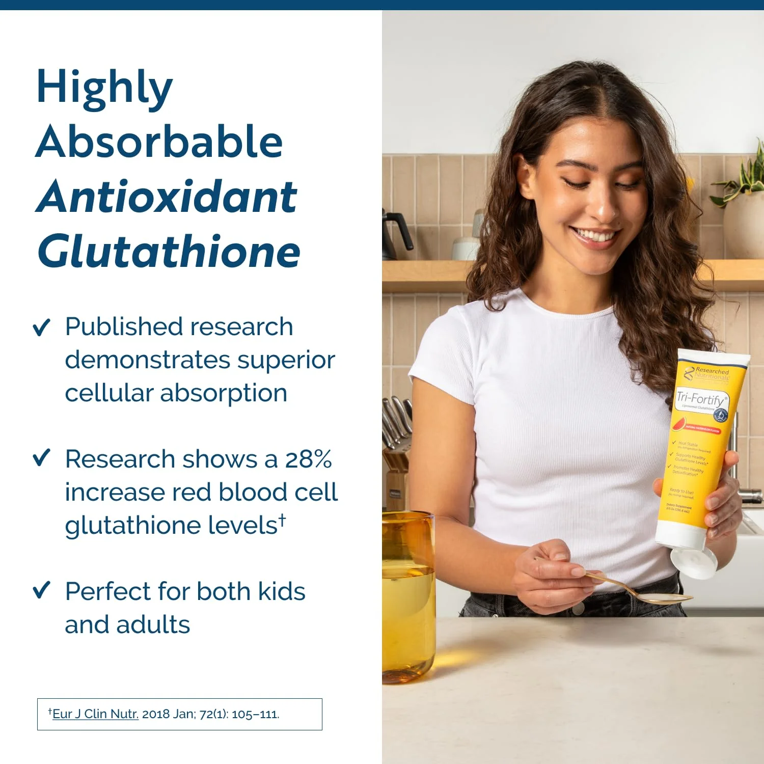 Researched Nutritionals Liposomal Glutathione (450mg) Liquid Gel + Vitamin C - Tri-Fortify - Aid Natural Energy, Immune Support & Detox - Clinically Researched for Absorption - Watermelon (5 Fl Oz) - Image 8