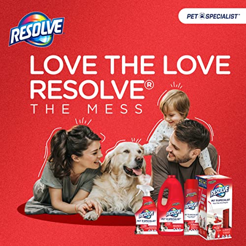 Resolve Pet Specialist Easy Clean Brushing Kit includes High Traffic Foam Carpet Cleaner, Pet Stain and Odor Remover, 22oz - Image 2