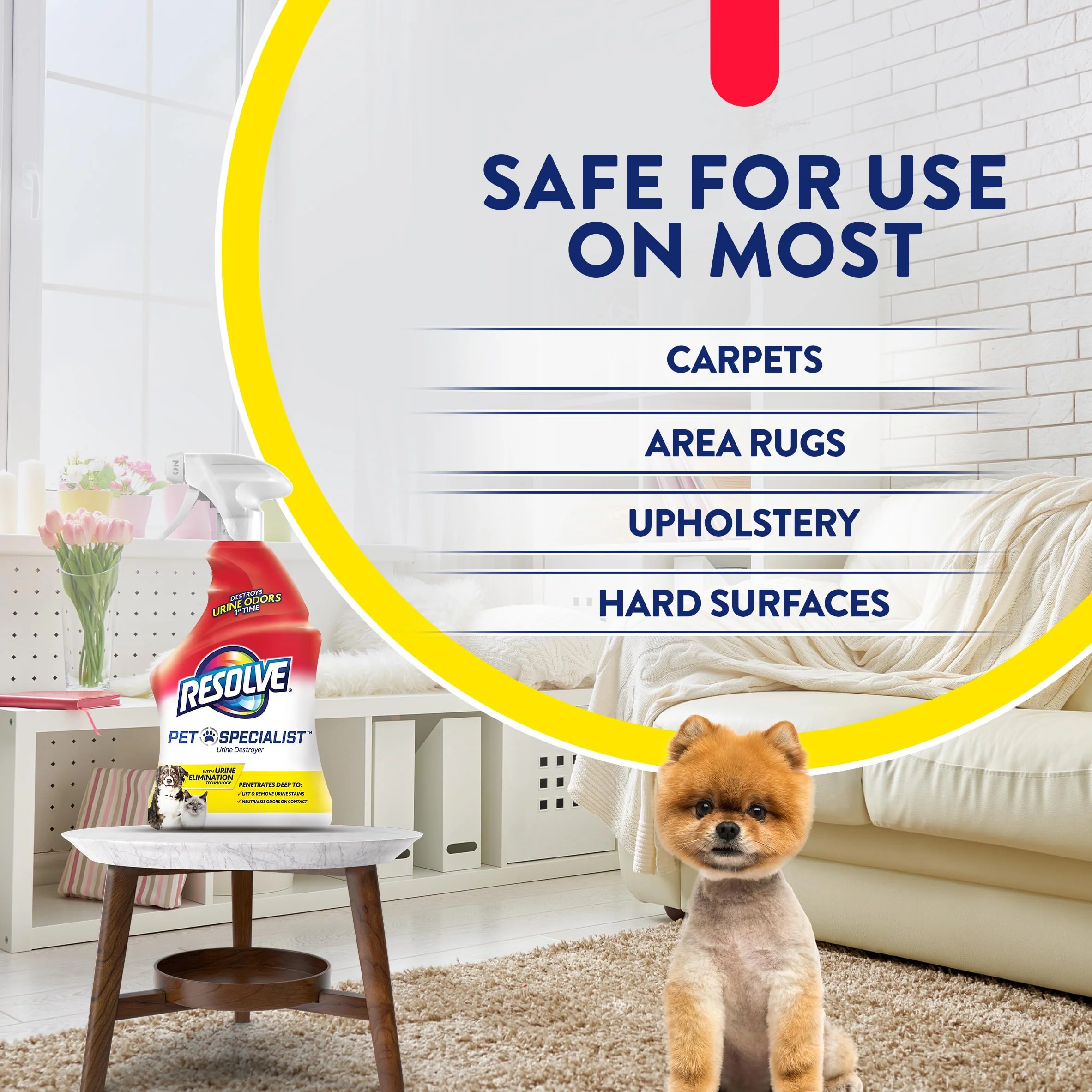 Resolve Pet Specialist Urine Destroyer Carpet Cleaner Spray – Urine Eliminator for Pet Stains & Odors Up to 7 Days Old, 22oz - Image 3