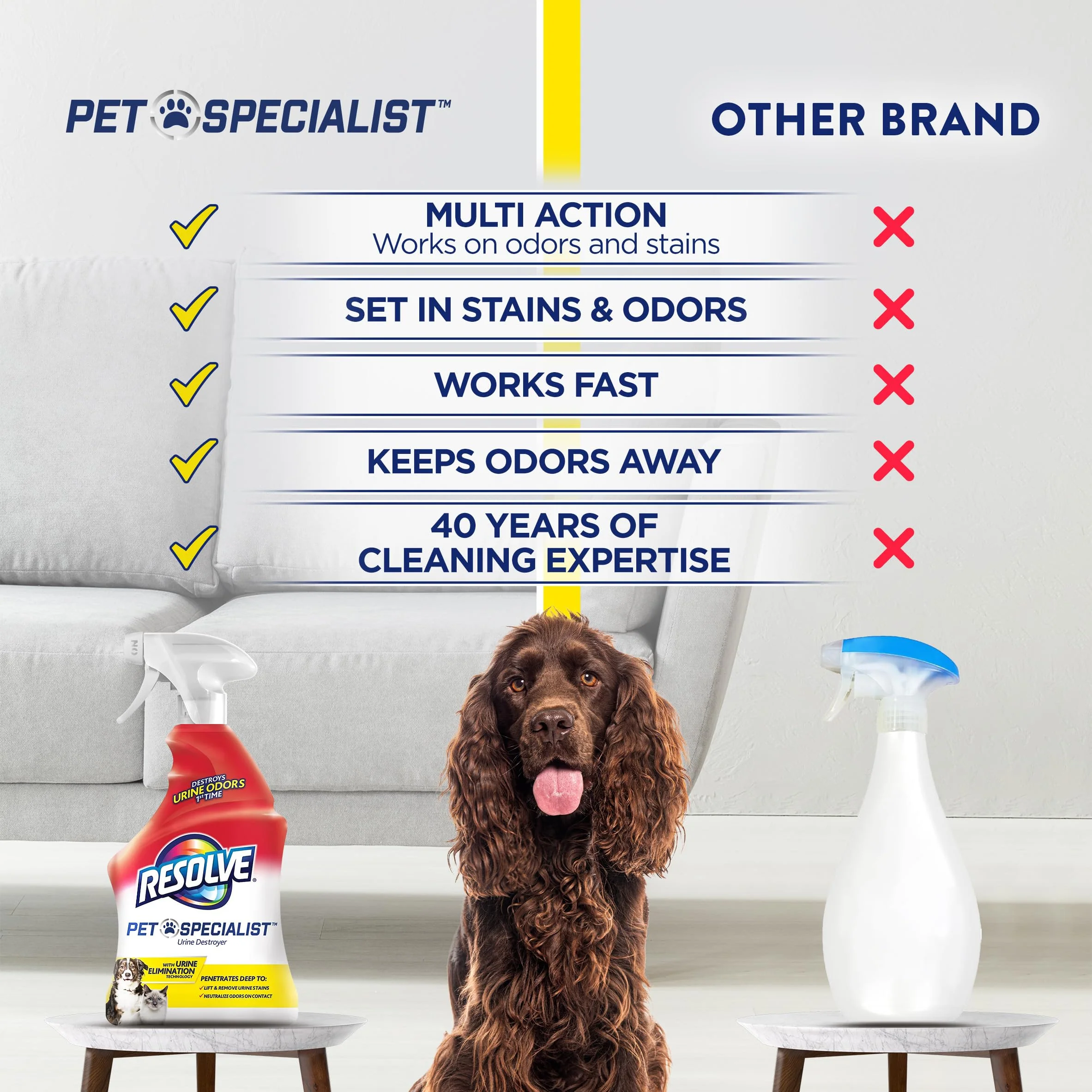 Resolve Pet Specialist Urine Destroyer Carpet Cleaner Spray – Urine Eliminator for Pet Stains & Odors Up to 7 Days Old, 22oz - Image 6