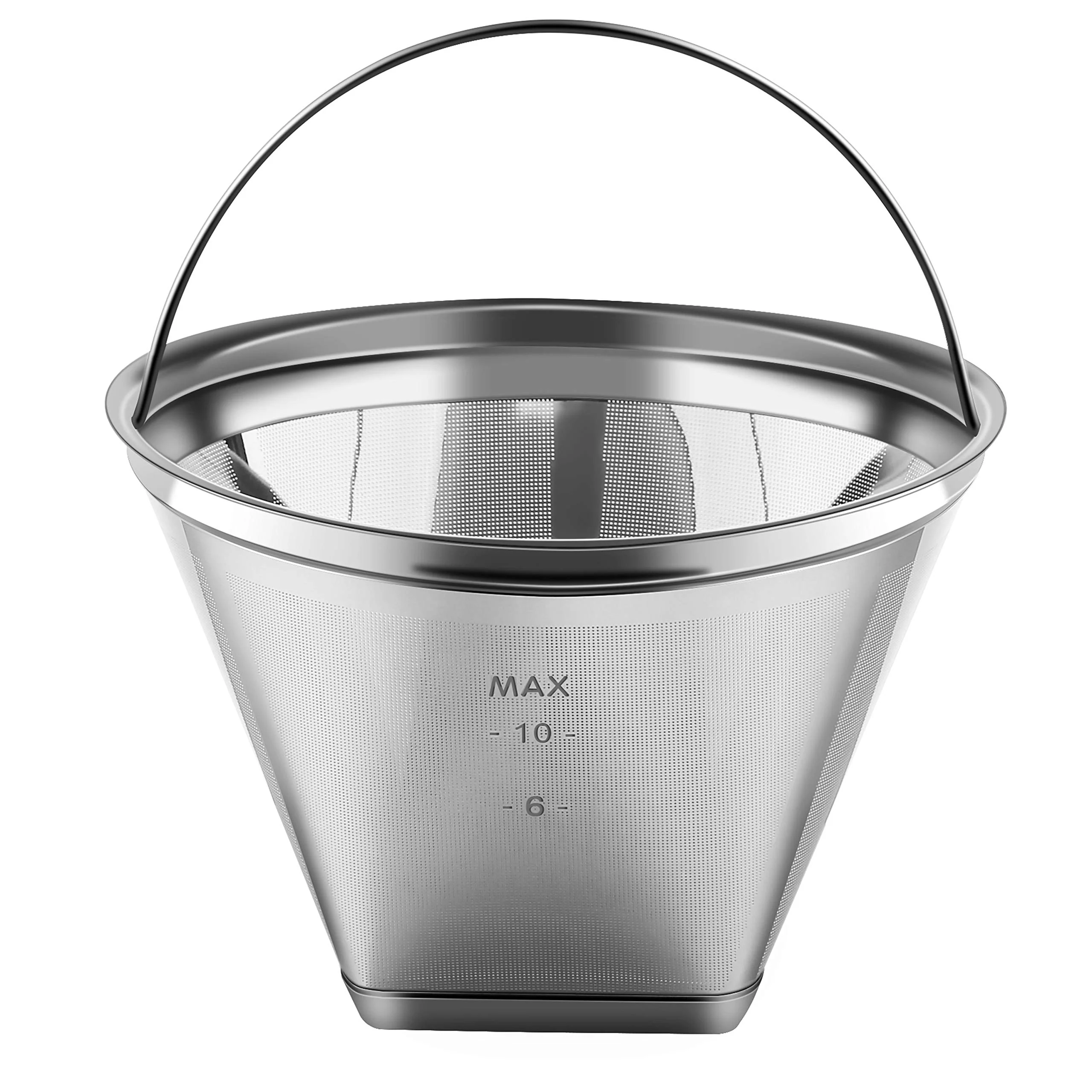 Reusable #4 Cone Shape Coffee Filter Permanent 6-10 Cup Stainless Steel Coffee Filter for Cuisinart Maker Ninja Coffee Bar Brewer -BPA Free - Image 2