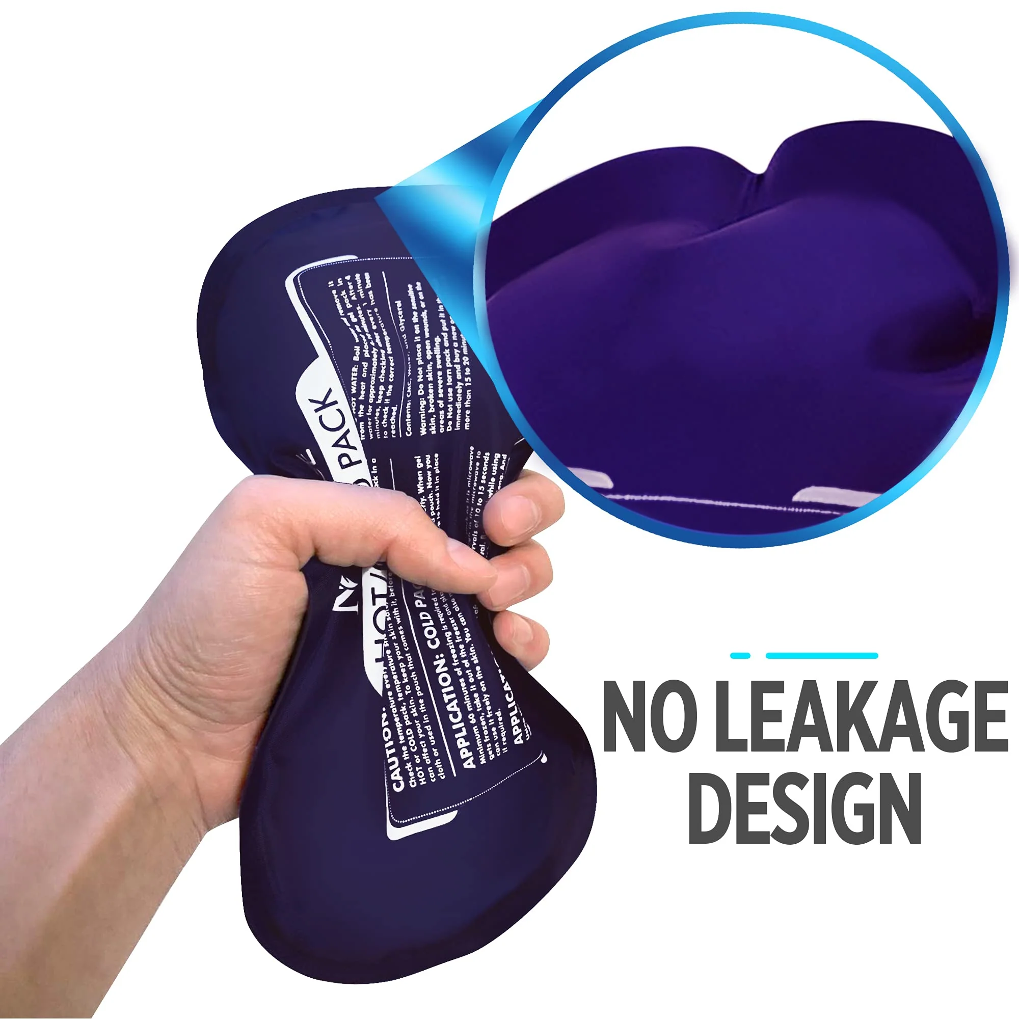 Reusable Hot and Cold Ice Packs for Injuries (3-Piece Set), Joint Pain, Muscle Soreness and Body Inflammation - Reusable Gel Wraps - Adjustable & Flexible for Knees, Back, Shoulders, Arms and Legs - Image 6