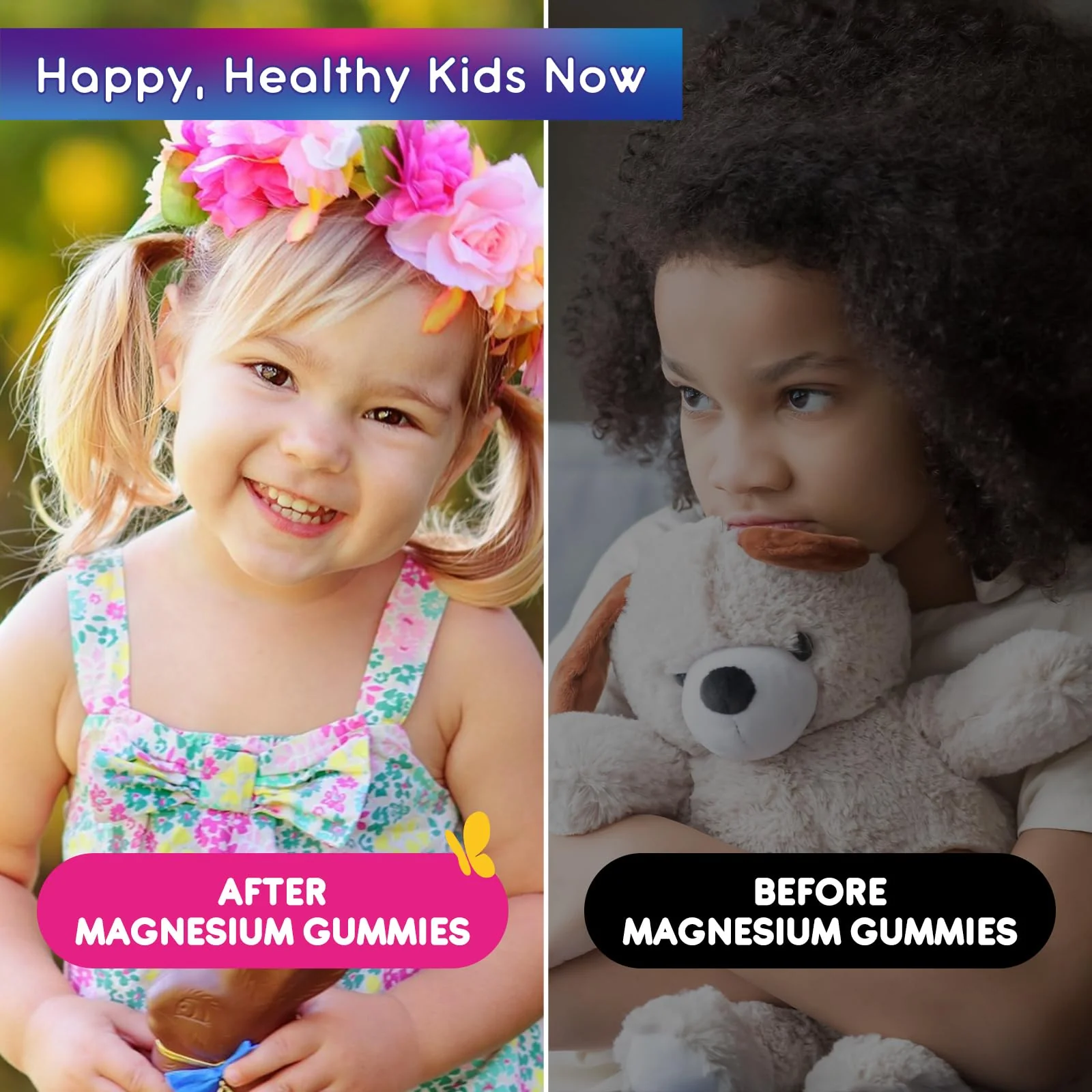 ReviNutra Magnesium Gummies for Kids - Magnesium Glycinate Gummies with L-Theanine, Chamomile, Vitamin B6, D for Kids & Adults Sleep, Stress, Muscle Relief & Nerve Bone - Sugar Free Strawberry 60ct - Image 5