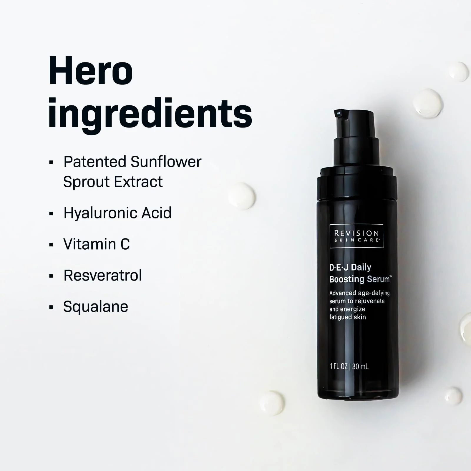 Revision Skincare D·E·J Daily Boosting Serum™, Anti Aging Serum, Reduces Wrinkles, Supports Skin Firmness and Skin Elasticity, 1 fl oz - Image 4