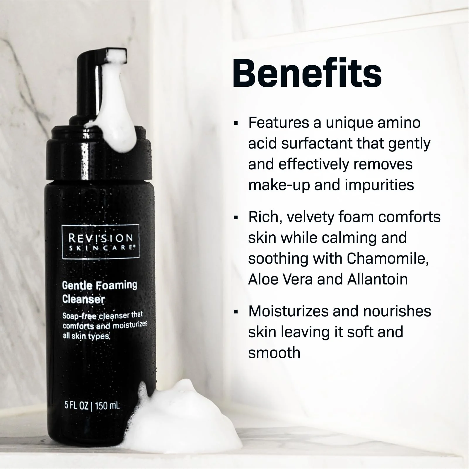 Revision Skincare Gentle Foaming Cleanser, Soap Free Facial Cleanser and Makeup Remover, Soothing and Moisturizing, 5 fl oz - Image 7