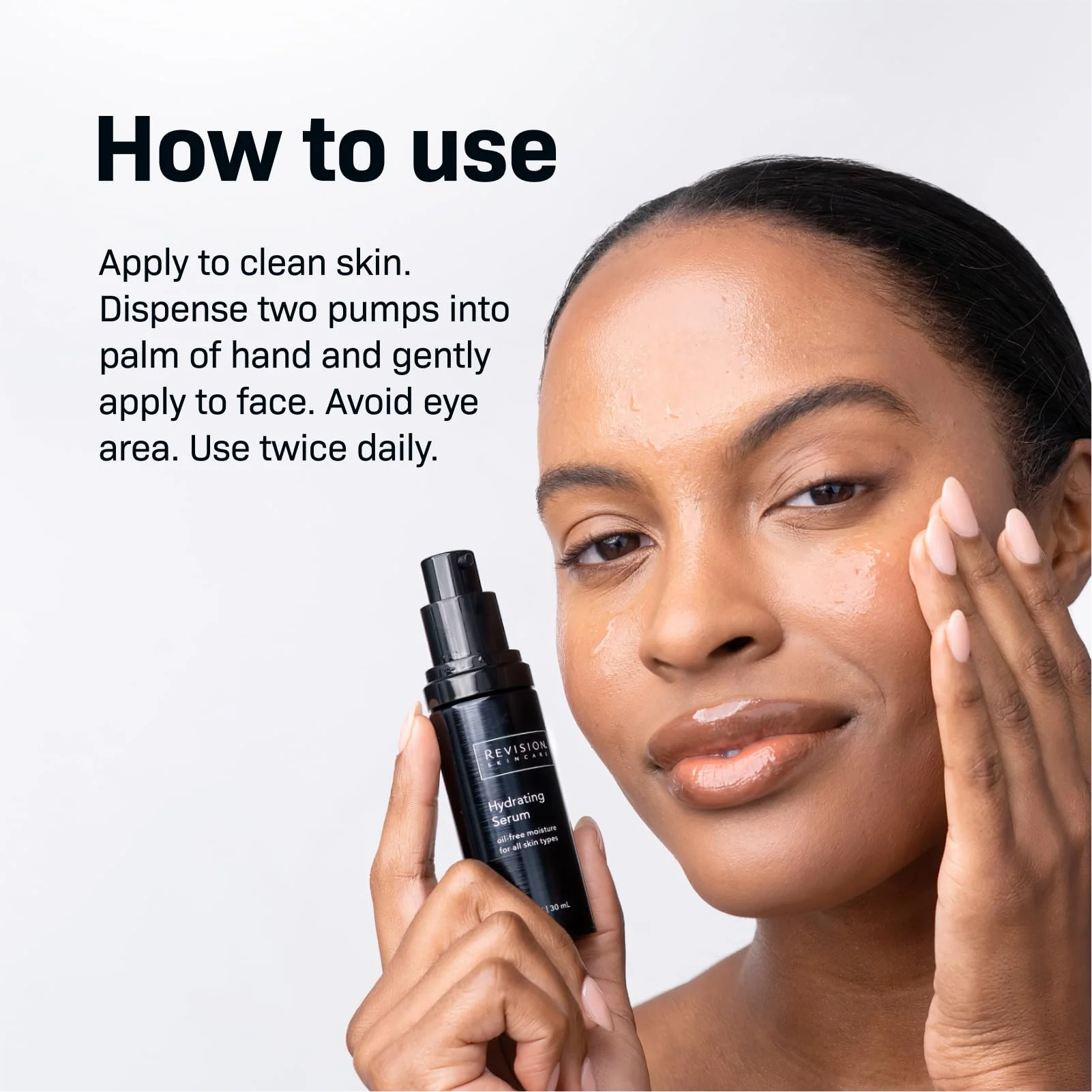 Revision Skincare Hydrating Serum, Moisturizing Anti Aging Serum, Oil Free Formula with Two Forms of Hyaluronic Acid, 0.5 fl oz - Image 4