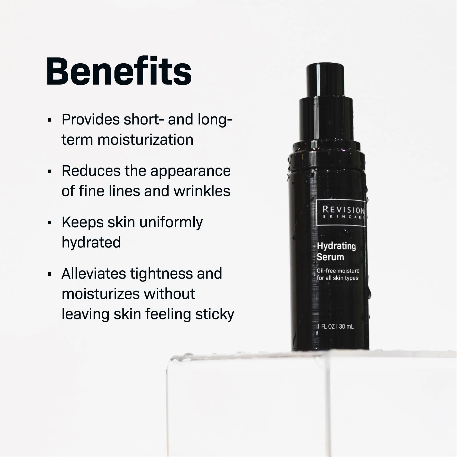 Revision Skincare Hydrating Serum, Moisturizing Anti Aging Serum, Oil Free Formula with Two Forms of Hyaluronic Acid, 0.5 fl oz - Image 5