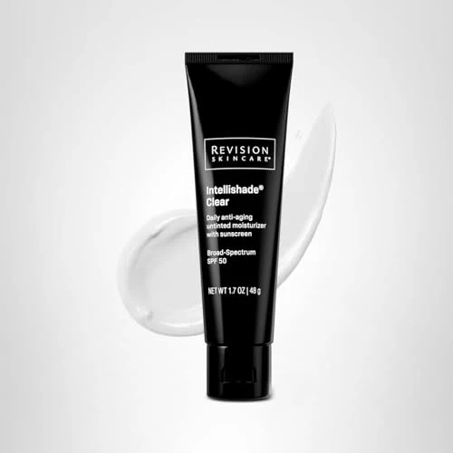 Revision Skincare Intellishade® Clear SPF 50, Anti-Aging Sunscreen for Face, Oil-Free Daily Moisturizer with SPF, Peptides & Vitamin C, Invisible Hydrating Broad-Spectrum Sunscreen, 1.7 oz - Image 2