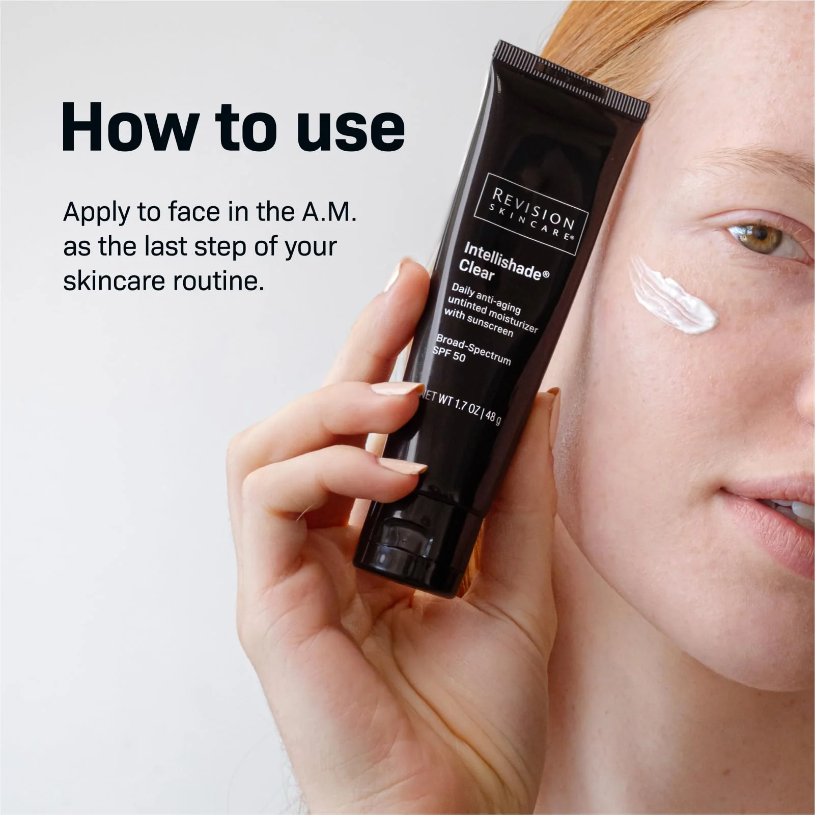 Revision Skincare Intellishade® Clear SPF 50, Anti-Aging Sunscreen for Face, Oil-Free Daily Moisturizer with SPF, Peptides & Vitamin C, Invisible Hydrating Broad-Spectrum Sunscreen, 1.7 oz - Image 8