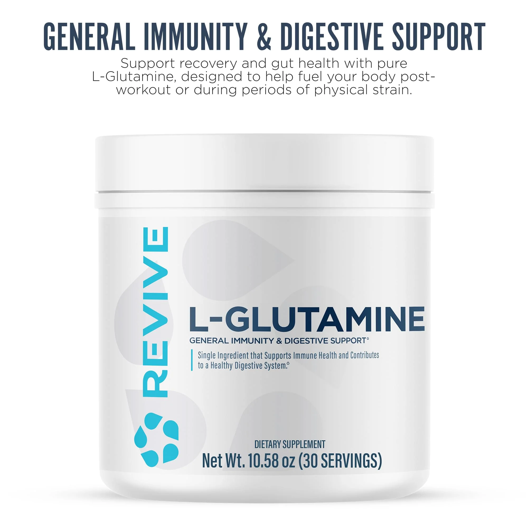 Revive MD Gut L-Glutamine Powder - Muscle Recovery & Immune Support Supplement for Adults - Promotes Digestive Health, Reduces Muscle Soreness & Supports Immunity - Vegan (90 Servings) - Image 6