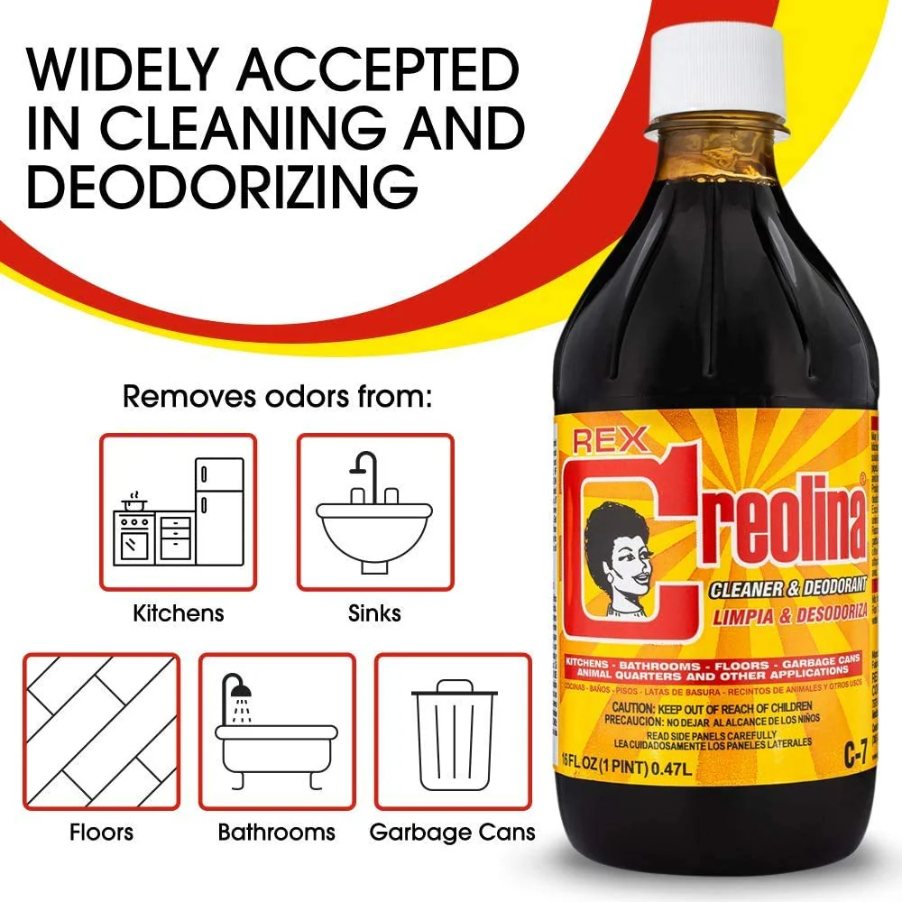 Rex Creolina Multi Purpose Cleaner Concentrate | All Purpose Cleaner Used as Bathroom Cleaner, Floor Cleaner, Garbage Disposal Cleaner, Kitchen Cleaner (4 Pack) - Image 4
