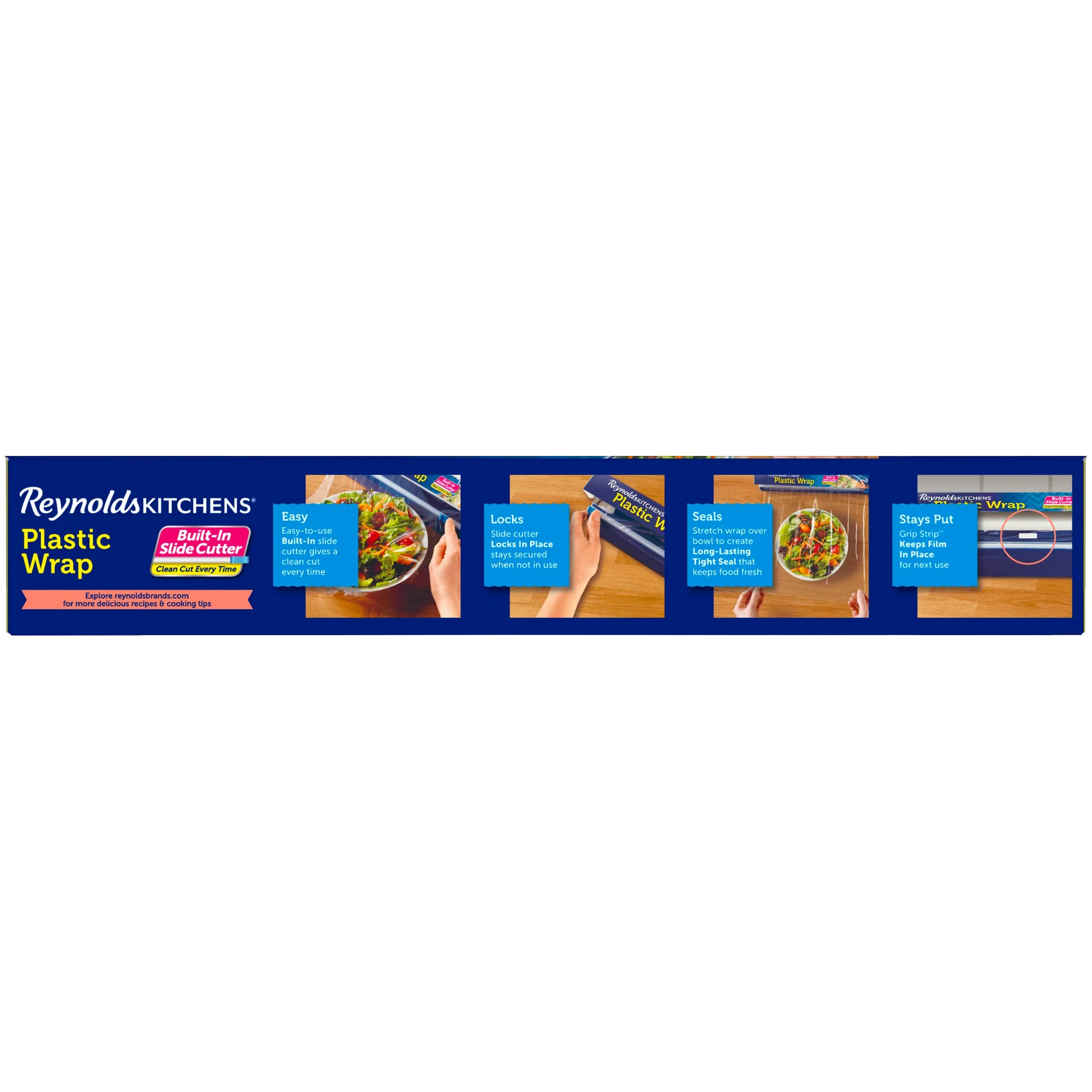 Reynolds Kitchens Quick Cut Plastic Wrap, 225 Square Feet - Image 4