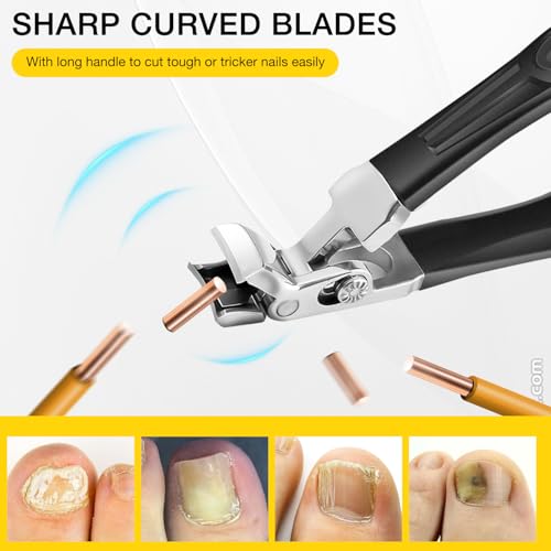 Ribili ClipMaster Pro,Dotmalls ClipMaster Pro,Grishay ClipMaster Pro,Clip Master Pro for Thick Nails,Large Angled Head Toenail Clippers with Wide Opening for Elderly Seniors(1Pcs) - Image 5