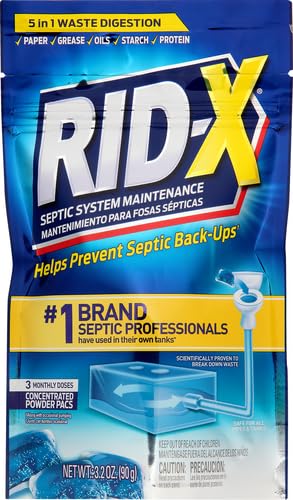 Rid-X Septic Tank Treatment Enzymes,3 Month Supply Septi-Pacs,3.2oz,(Pack of 2) - Image 14