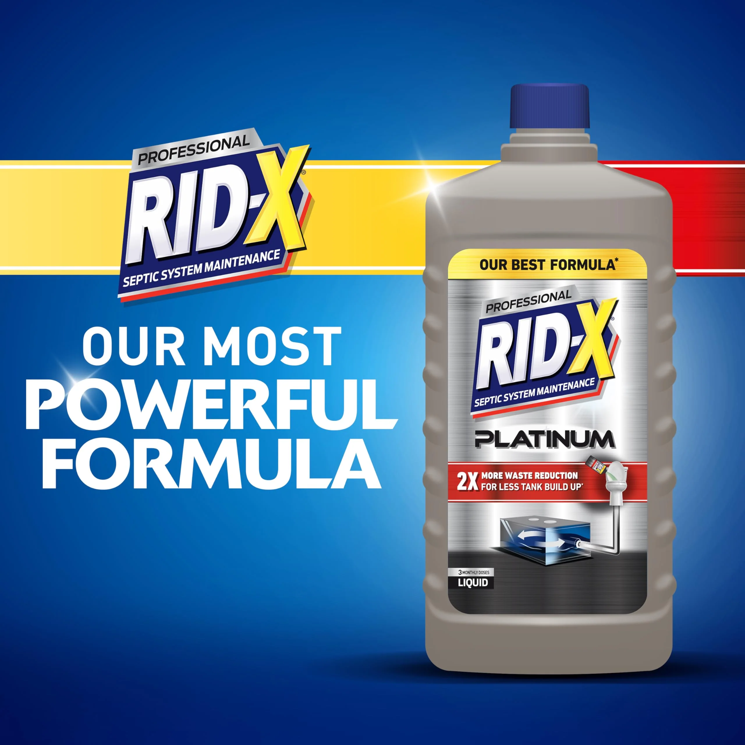 RID-X Septic Tank Treatment Platinum Liquid 6 Month Supply – Our Best Formula with x2 More Waste Reduction - Image 6