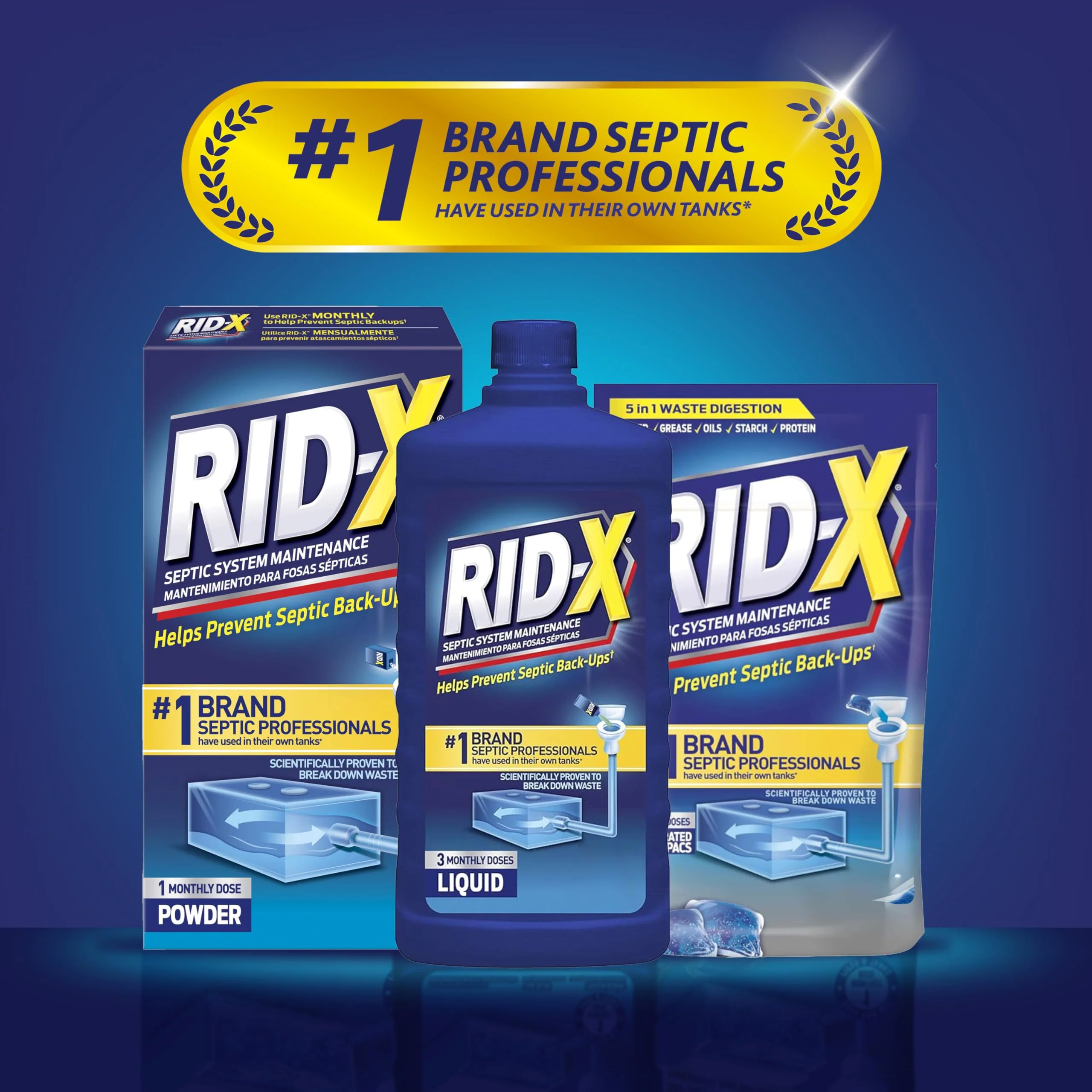 RID-X Septic Tank Treatment Pods – 3 Month Supply, Dual Action Enzymes and Bacteria to Break Down Waste & Prevent Backups - Image 9