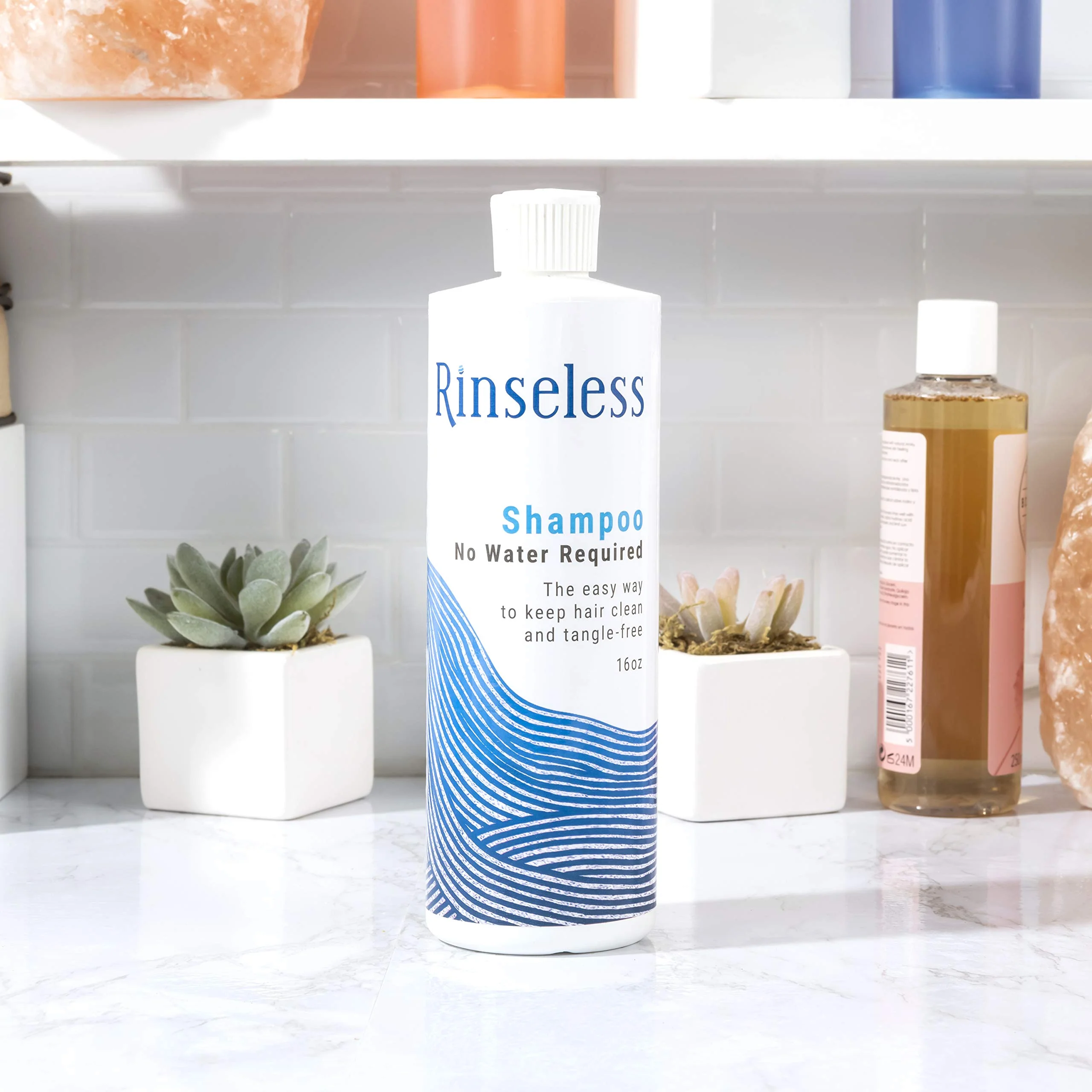 RINSELESS Waterless Shampoo | Refreshing Rinse Free Shampoo for Elderly Assistance | Dry Shampoo Alternative Hair Cleanser with Soothing Aloe Scent for Women, Men, Bedridden Patients