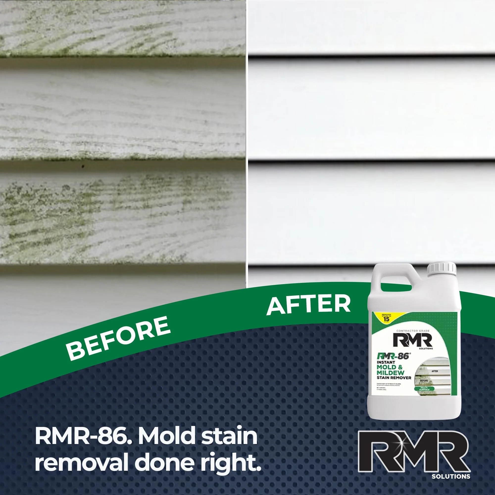 RMR-86 Instant Mold Stain and Mildew Stain Remover Spray - Scrub Free Formula, 2.5 Gallon (320 Fl Oz) - Image 7