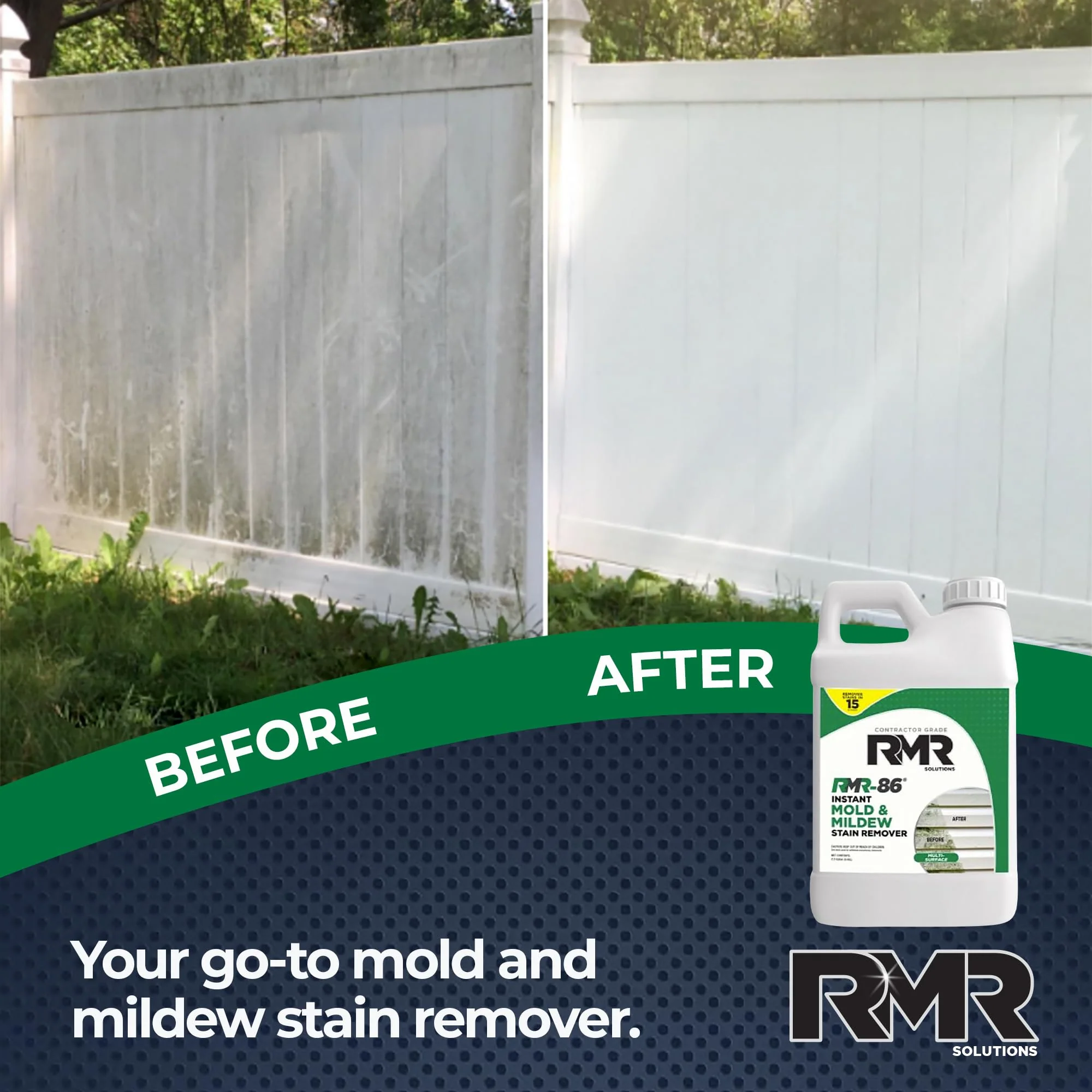 RMR-86 Instant Mold Stain and Mildew Stain Remover Spray - Scrub Free Formula, 2.5 Gallon (320 Fl Oz) - Image 9