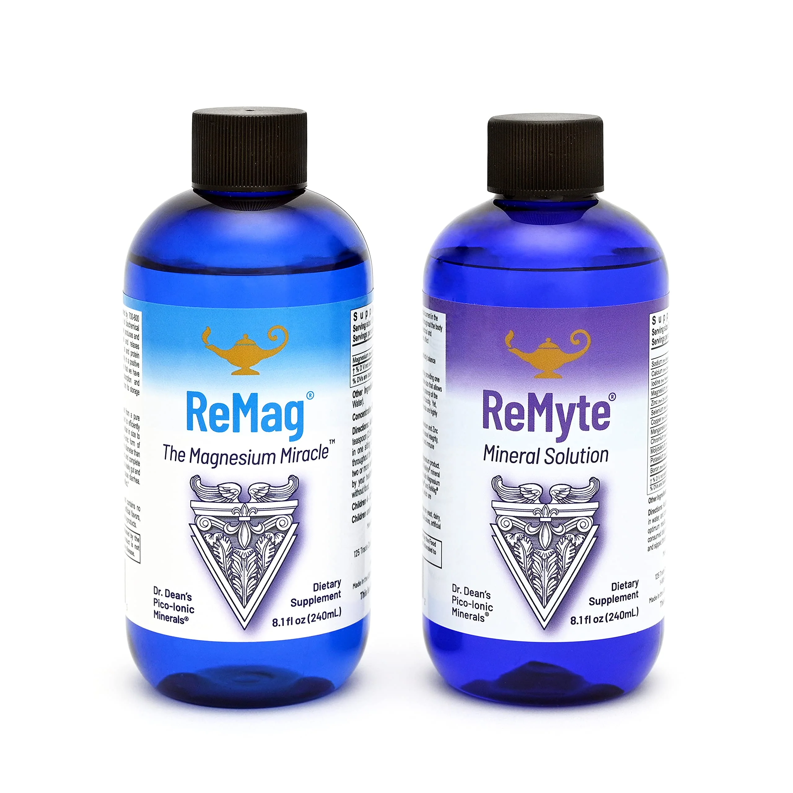 RnA ReSet ReMag & ReMyte – Liquid Magnesium and Multi-Mineral Supplement Bundle, 8.1 Fl Oz Each (2-Pack) NSF Certified - Image 2