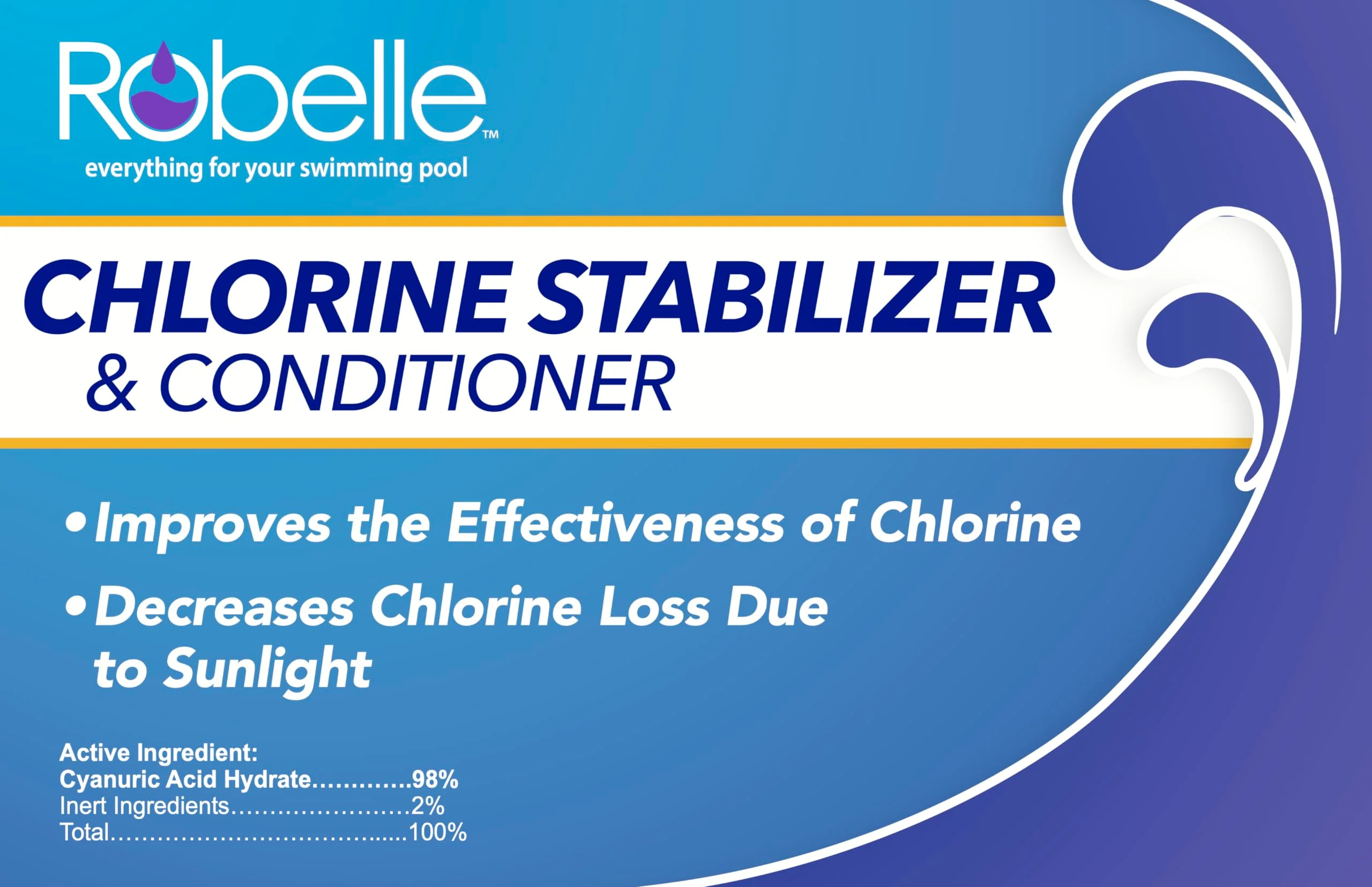 Robelle 7-Pounds Premium Chlorine Stabilizer and Conditioner, Concentrated Cyanuric Acid for Pools, Pool Stabilizer, Helps Chlorine Last Longer - Image 4