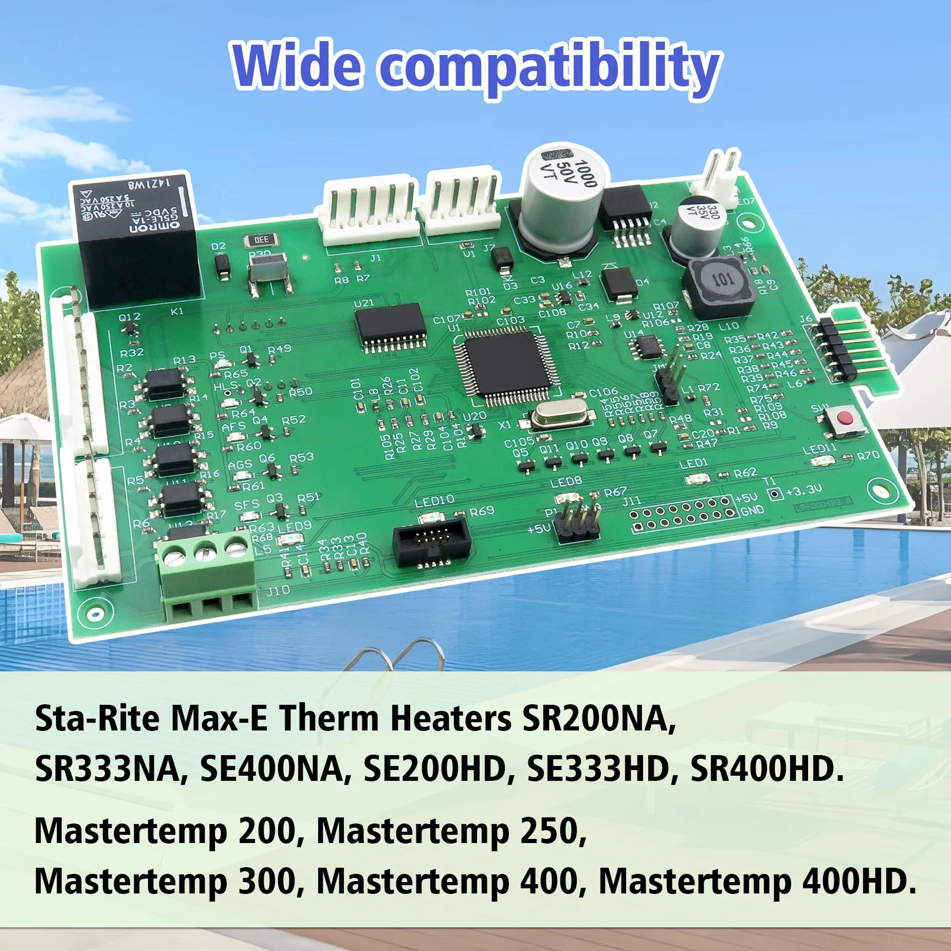 ROBOA 42002-0007S Control Board Kit (461105) with 472610Z Switch Pad Compatible, Replacement for Pentair MasterTemp 400/300/250, with Sta-Rite Max-E-Therm SR400/SR333/SR200 - Image 8