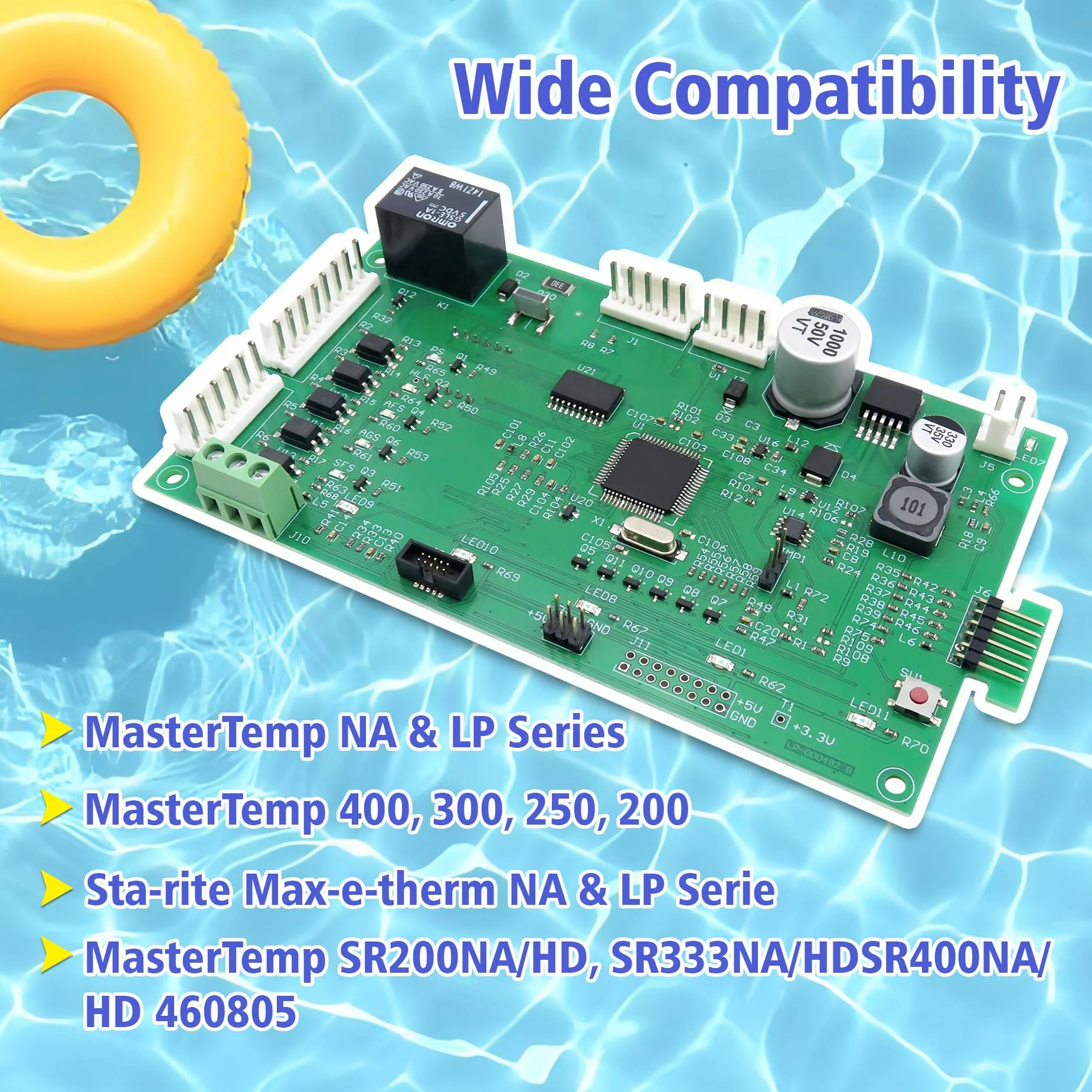 ROBOA 42002-0007S Control Board Kit (461105) with 472610Z Switch Pad Compatible, Replacement for Pentair MasterTemp 400/300/250, with Sta-Rite Max-E-Therm SR400/SR333/SR200 - Image 9