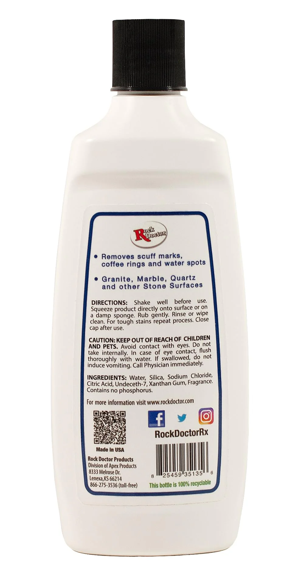 Rock Doctor Spot & Ring Remover, Works on Granite, Marble, Countertop & Quartz, Hard Water Mark & Spot Remover, Remove Coffee & Scuff Mark, 14 oz. Pack of 2 - Image 6