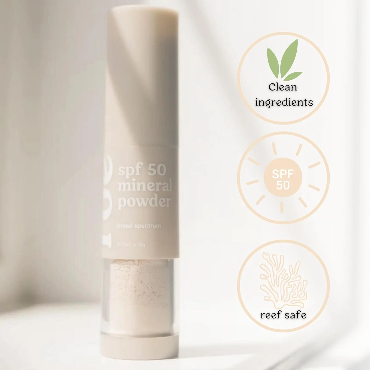 Roe Wellness- Kids SPF 50 Brush On Mineral Sunscreen Powder EWG Certified, Non-Toxic, Reef-Friendly, Easy to Apply for Kids, Babies & Parents (2Pack) - Image 3