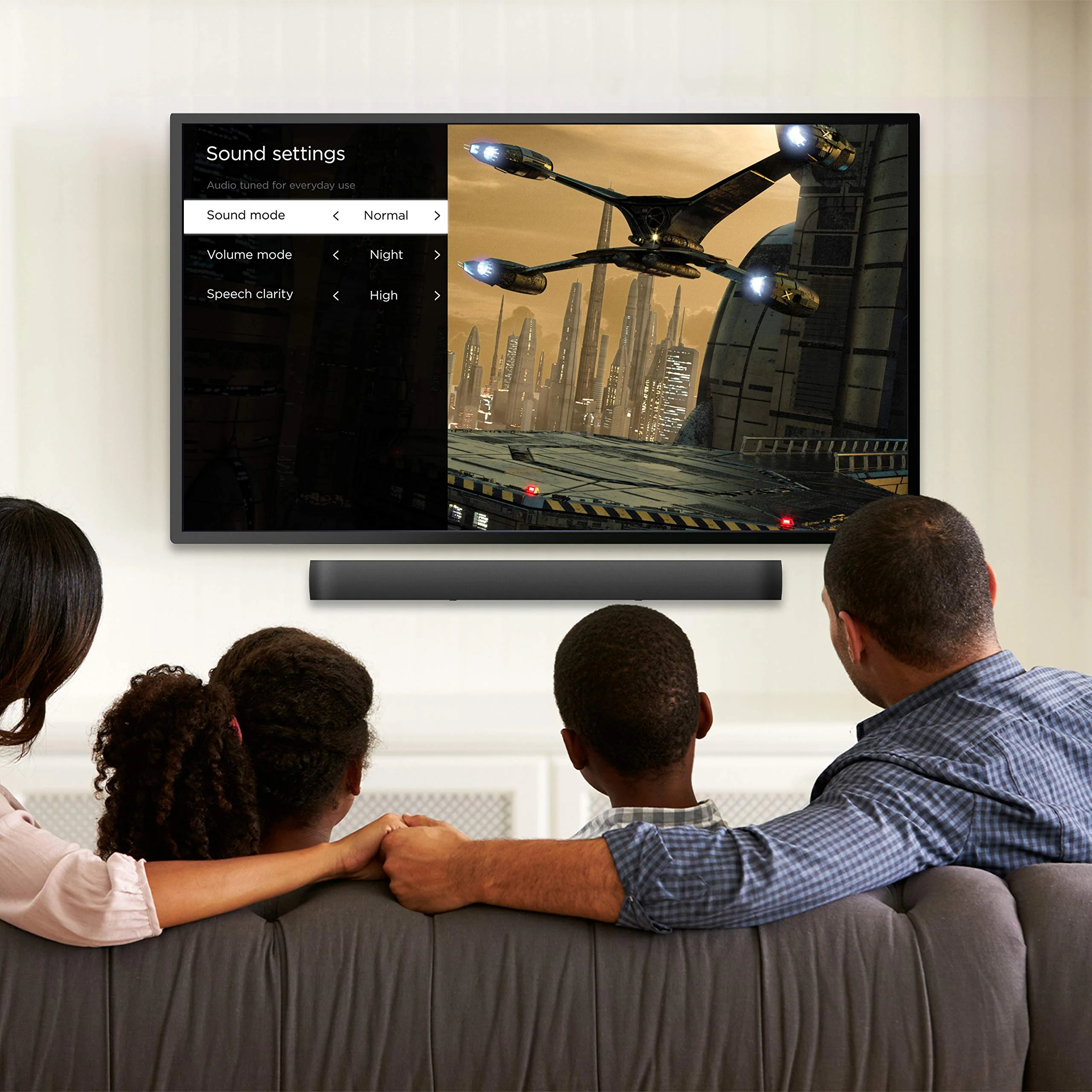 Roku Smart Soundbar, 4K/HD/HDR Streaming Media Player & Exceptional Audio Includes Roku Voice Remote - Image 7