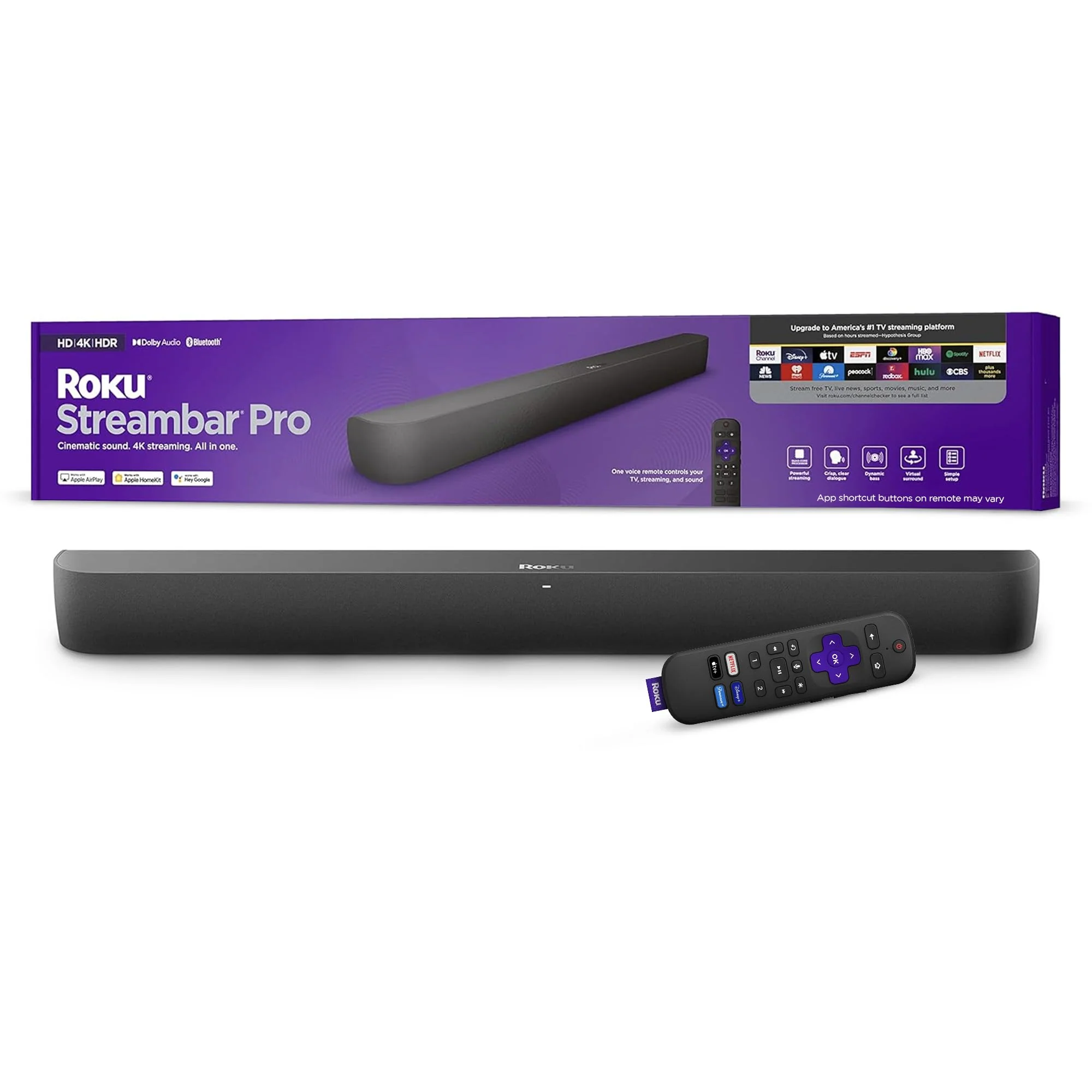 Roku Streambar Pro Stereo Soundbar Grey