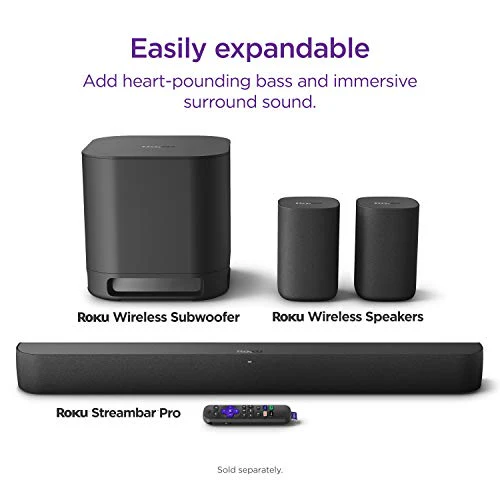 Roku Streambar Pro Stereo Soundbar Grey - Image 3