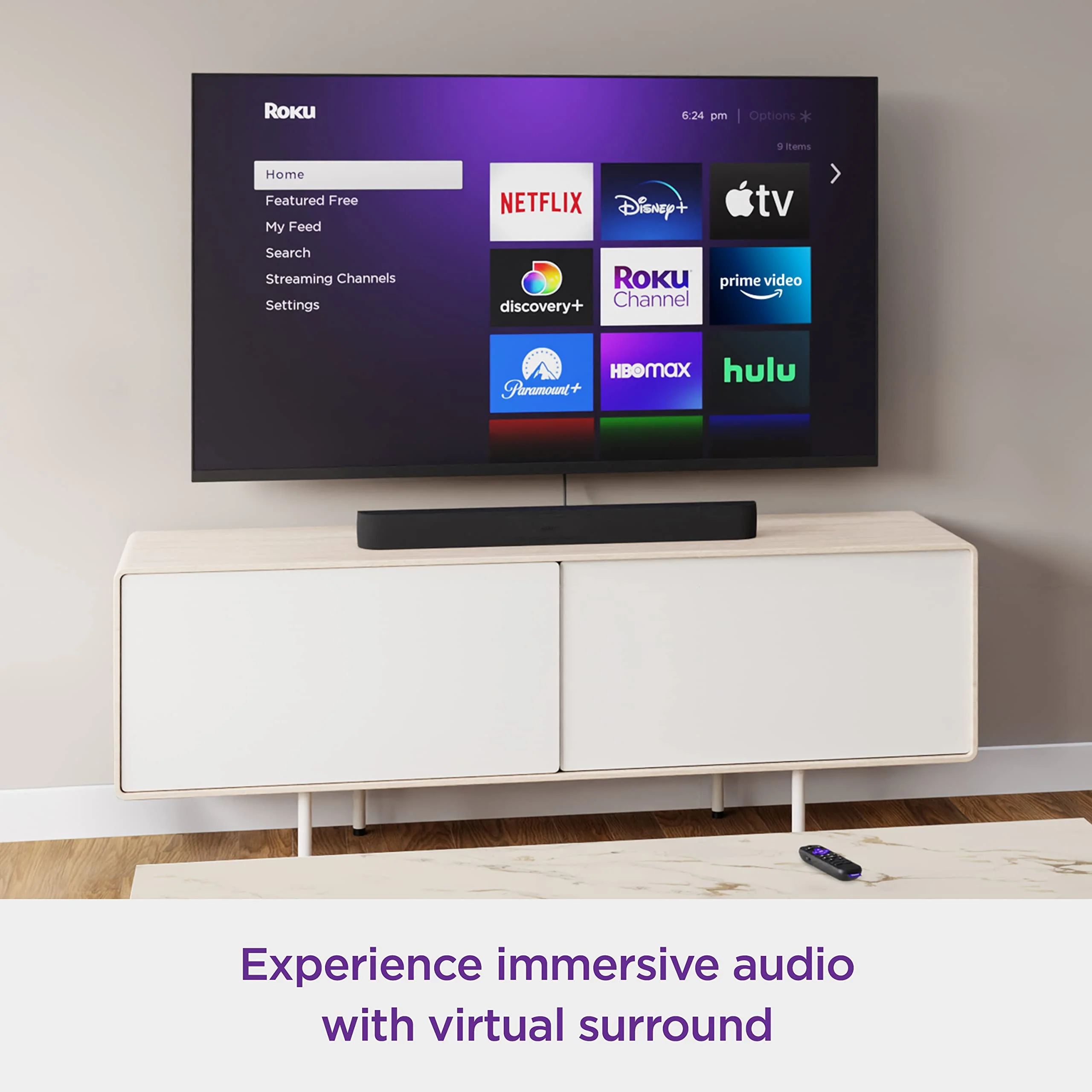 Roku Streambar Pro Stereo Soundbar Grey - Image 8