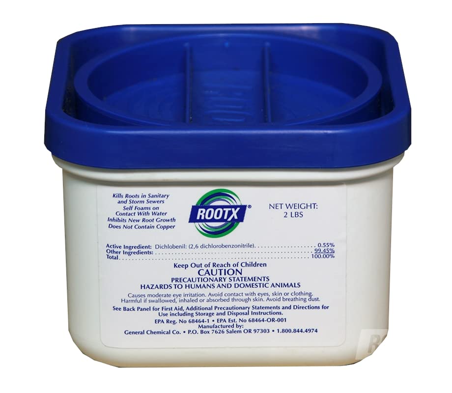 RootX - 2 LB. JAR (No Funnel/Applicator) Foaming root control for sewer lines and septic systems - Image 9