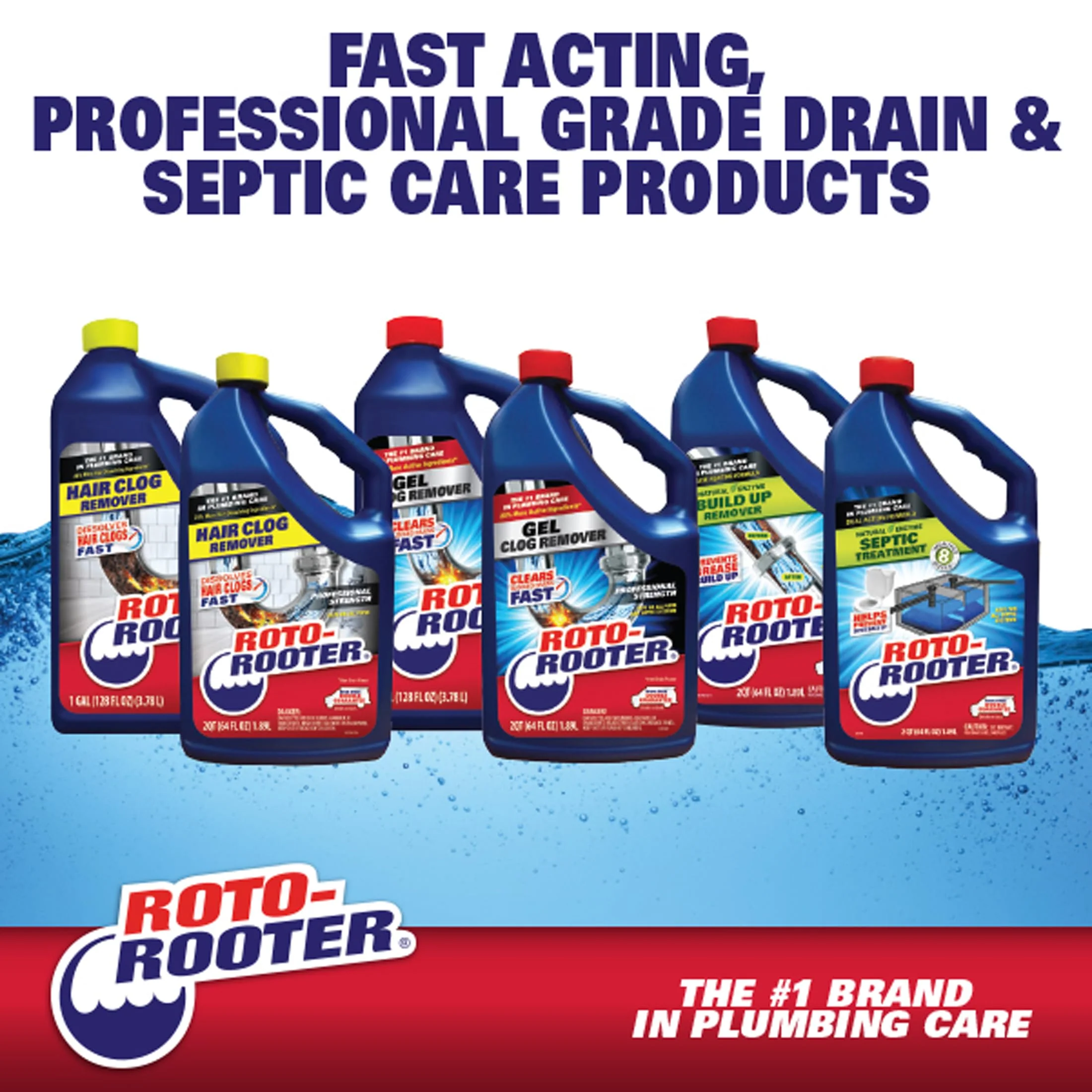 Roto-Rooter 351271 Build-Up Remover Drain Cleaner, 64 oz - Image 3