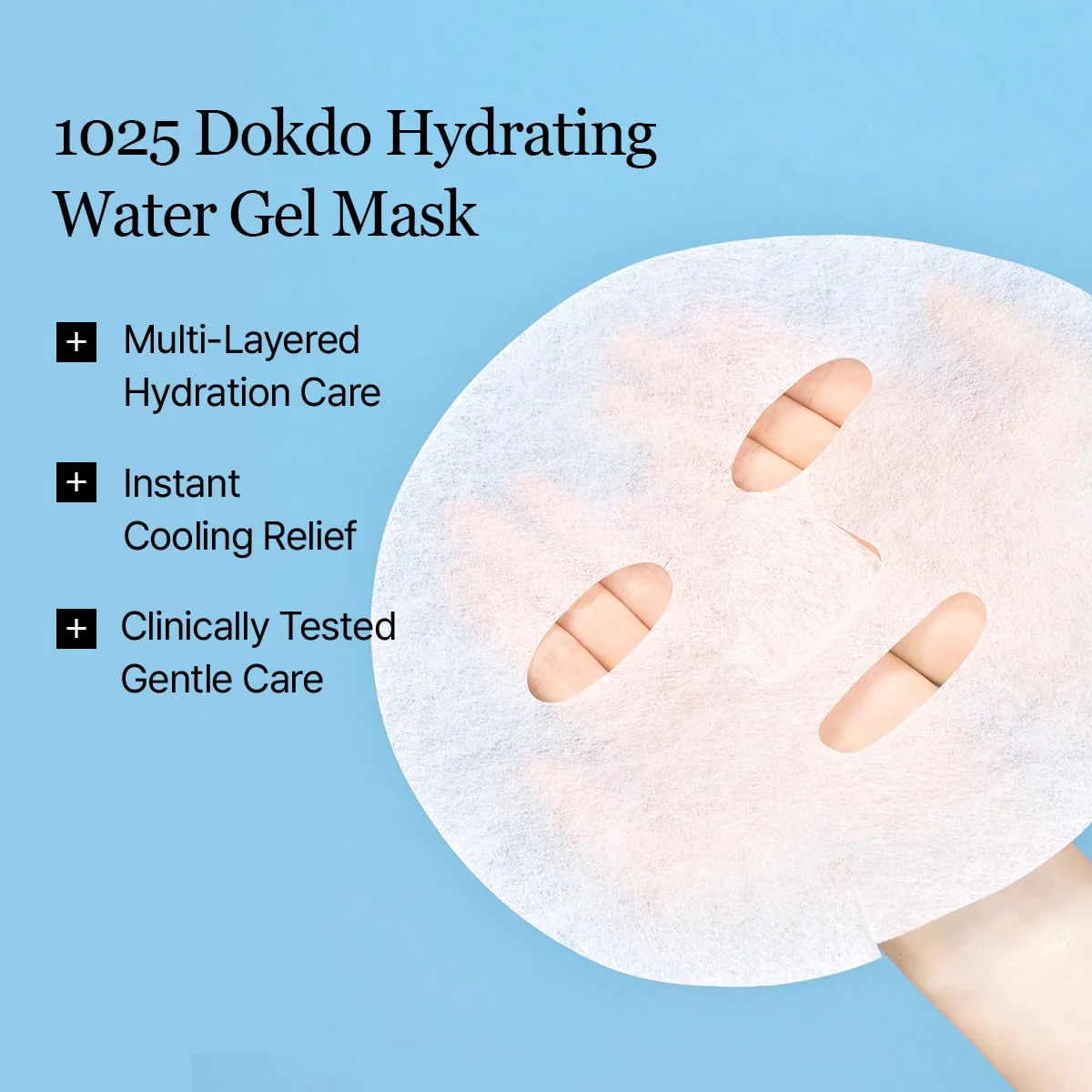 ROUND LAB 1025 Water Gel Hydration Mask(10ea) | Hydration locking, Cooling, Rejuvenating, Easy layering, Unscented for sensitive skin (10ea) - Image 8