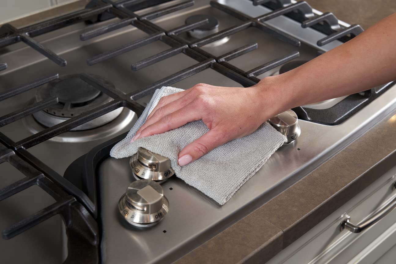 Rubbermaid All Purpose Microfiber Cleaning Cloth Towels, 50 Pack, 12"x12", Non-Scratch, Reusable/Washable for Cleaning/Wiping/Polishing for Home/Kitchen/Car - Image 3