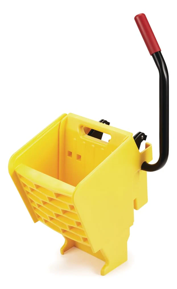 Rubbermaid Commercial Products WaveBrake 26 Qt. Side-Press Mop Bucket and Wringer Combo on Wheels, Yellow, for Professional/Industrial/Business Heavy-Duty Floor Cleaning/Mopping - Image 14