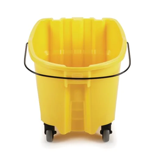 Rubbermaid Commercial Products WaveBrake 26 Qt. Side-Press Mop Bucket and Wringer Combo on Wheels, Yellow, for Professional/Industrial/Business Heavy-Duty Floor Cleaning/Mopping - Image 15