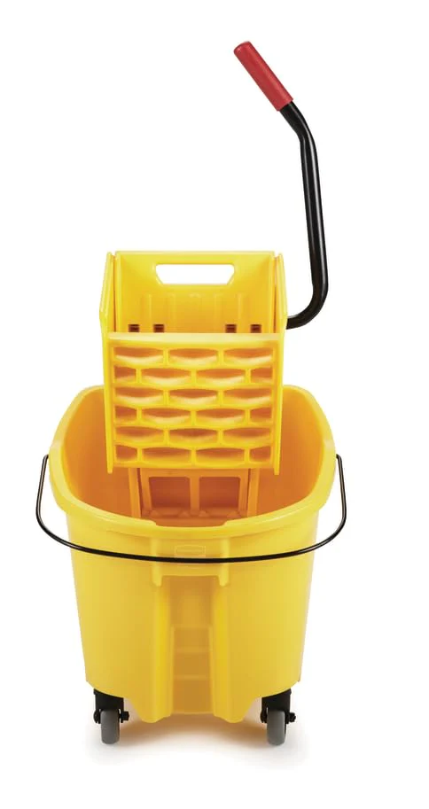 Rubbermaid Commercial Products WaveBrake 26 Qt. Side-Press Mop Bucket and Wringer Combo on Wheels, Yellow, for Professional/Industrial/Business Heavy-Duty Floor Cleaning/Mopping - Image 21