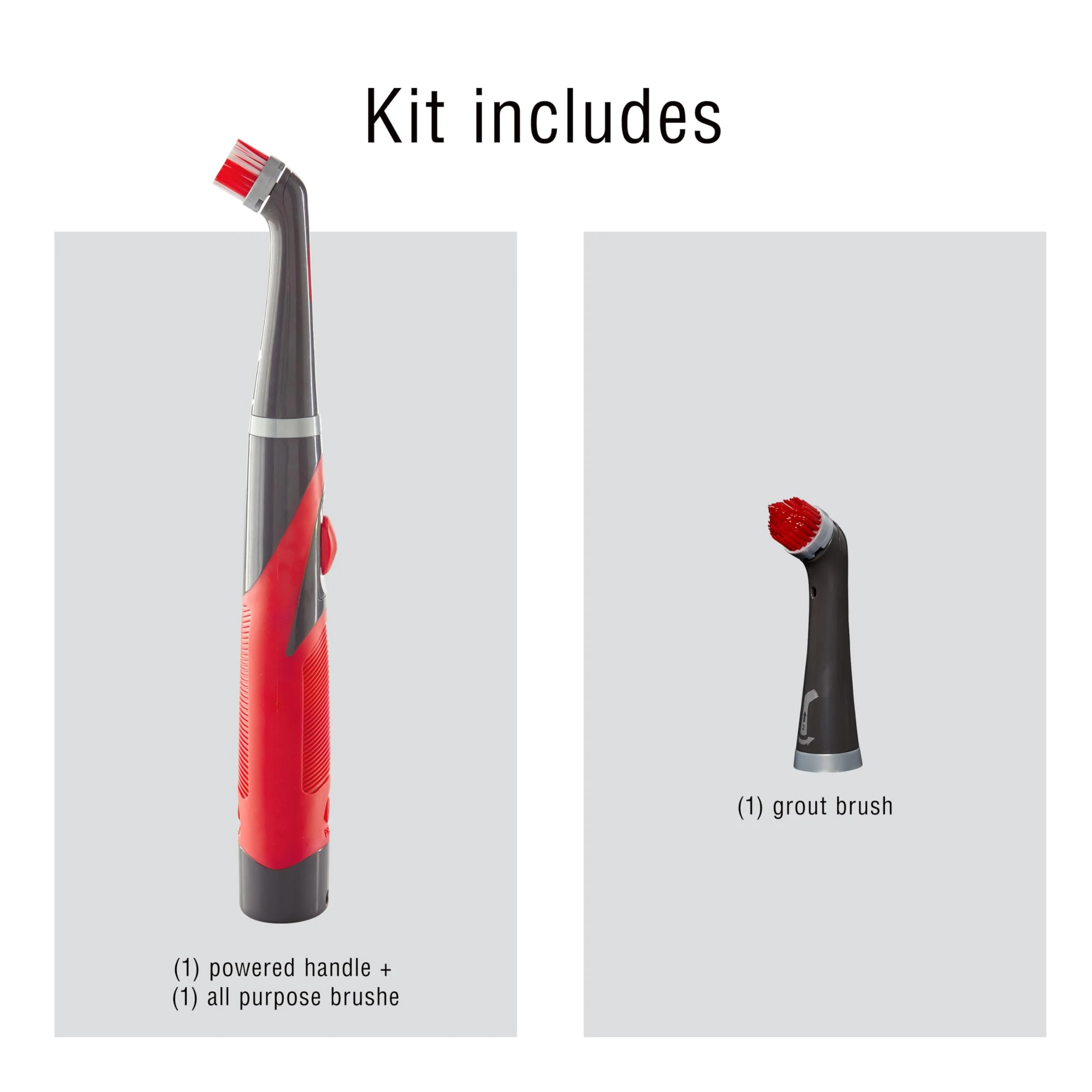 Rubbermaid Reveal Power Scrubber with Multi-Purpose & Grout Head, Cordless Electric Battery Powered Scrub Brush, Water Resistant, for Home/Kitchen/Bathroom/Grout/Tile/Shower/Tub - Image 3