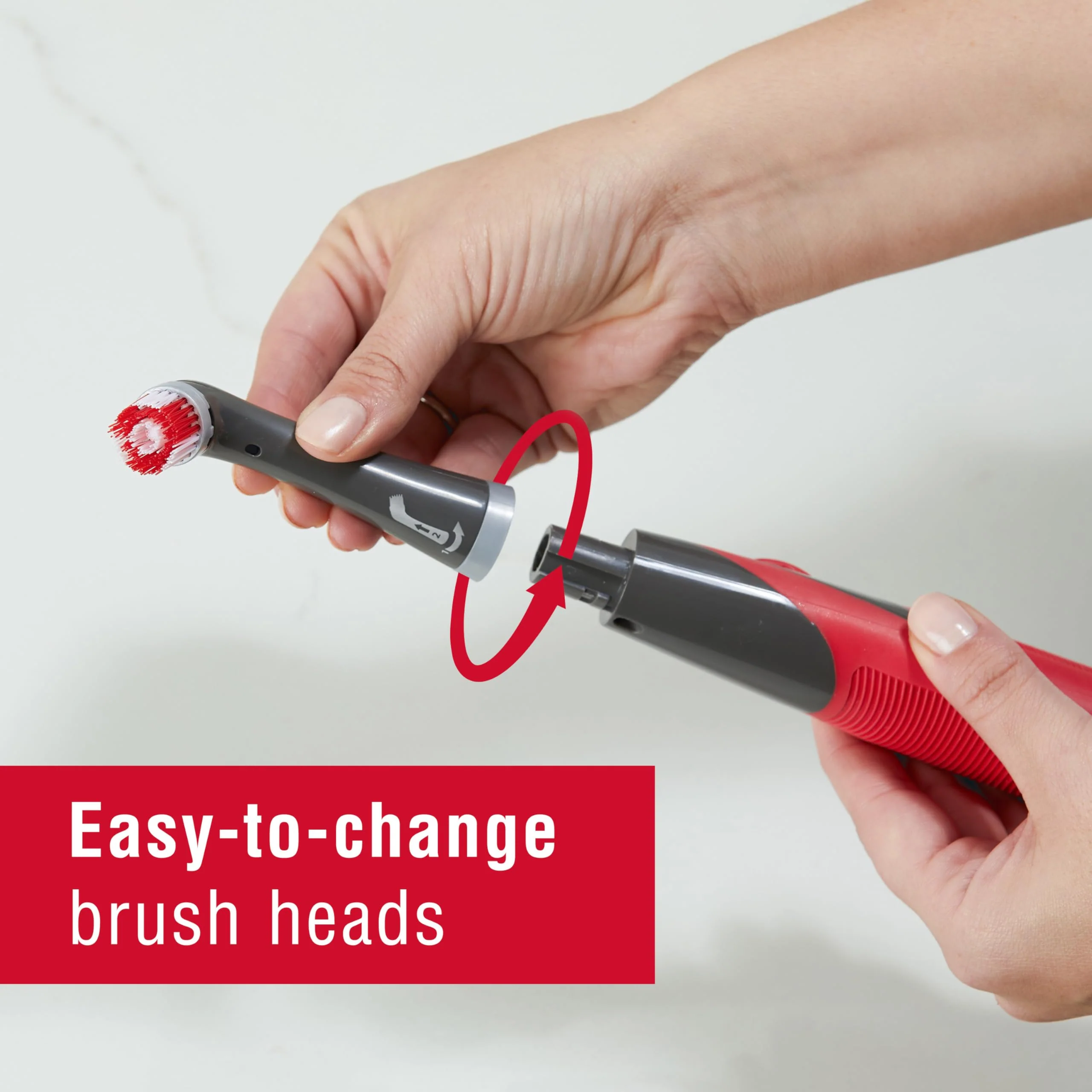 Rubbermaid Reveal Power Scrubber with Multi-Purpose & Grout Head, Cordless Electric Battery Powered Scrub Brush, Water Resistant, for Home/Kitchen/Bathroom/Grout/Tile/Shower/Tub - Image 5