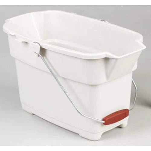 Rubbermaid Roughneck Square Bucket, 14-Quart, Bisque, Comfortable/Durable Pour Handle, Sturdy Pail Bucket for Household Cleaning/Mopping - Image 4