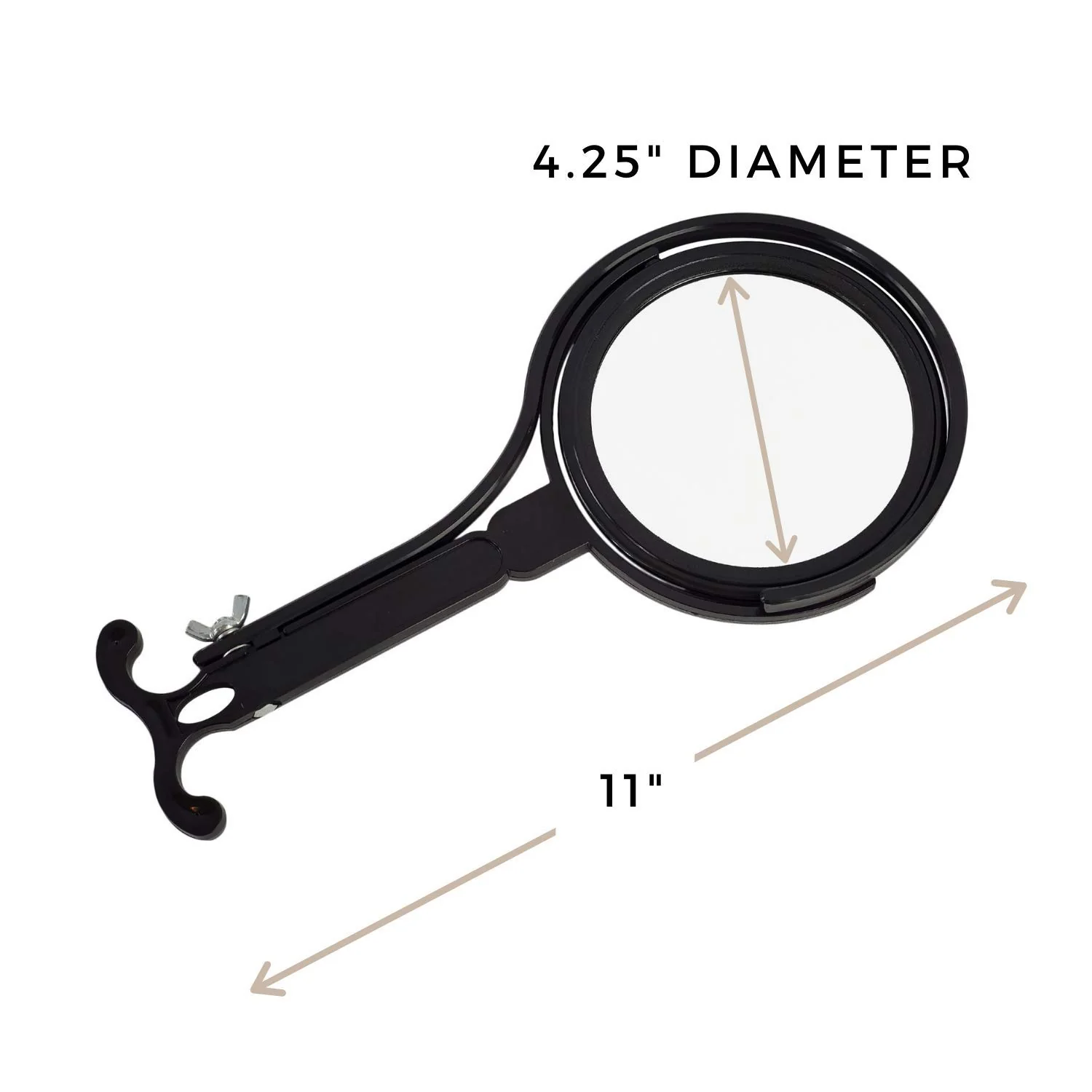 Rucci Neck Mirror, Black, 1X/3X - Image 2