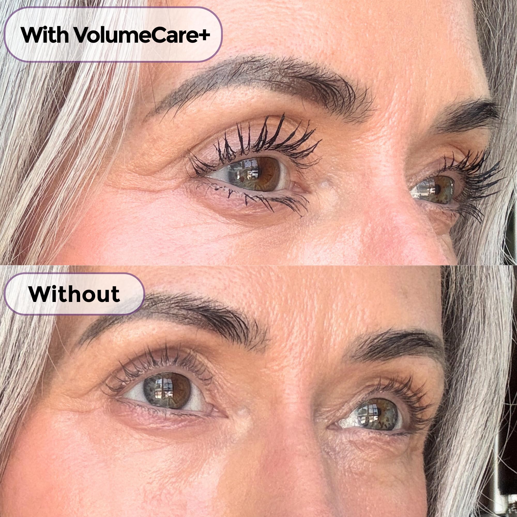 Rumi Cosmetiques VolumeCare+ Mascara For Mature Women - Extreme Length and Volume 2-in-1 Formula - No Clumps or Flaking, Long-Wearing, Hypoallergenic Mascara For Sensitive Eyes (Dark Brown) - Image 8
