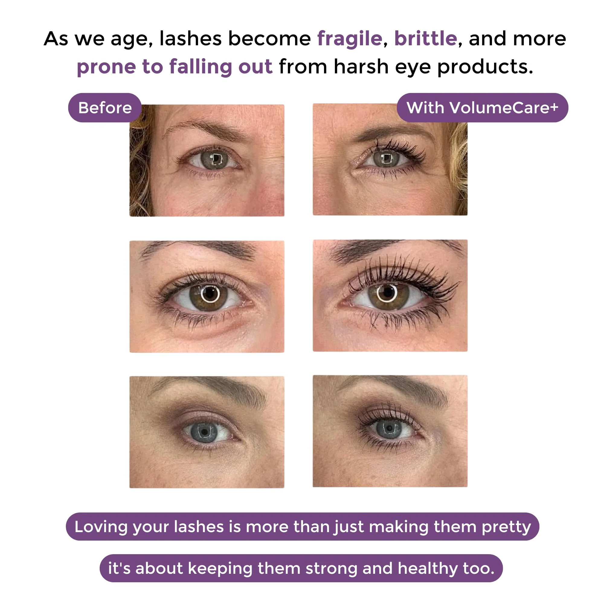 Rumi Cosmetiques VolumeCare+ Mascara For Mature Women - Extreme Length and Volume 2-in-1 Formula - No Clumps or Flaking, Long-Wearing, Hypoallergenic Mascara For Sensitive Eyes (Natural Black) - Image 7