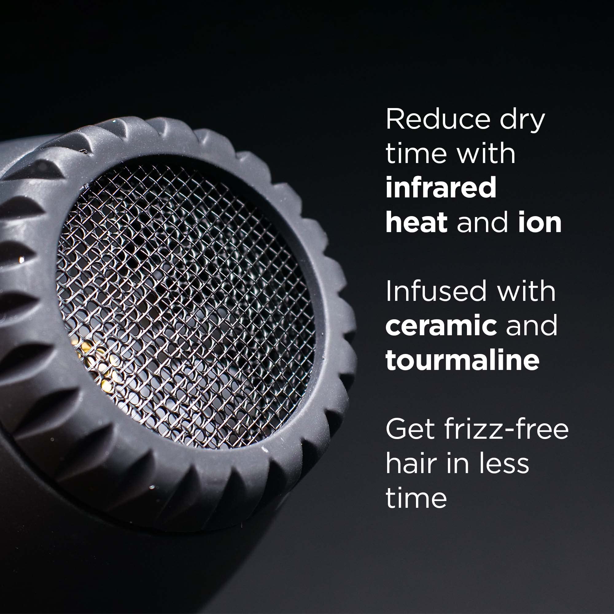 RUSK Engineering Speed Freak Ceramic and Tourmaline Professional 2000 Watt Hair Dryer - Far-Infrared Heat and Natural Ions Dramatically Reduce Drying Time - Image 5